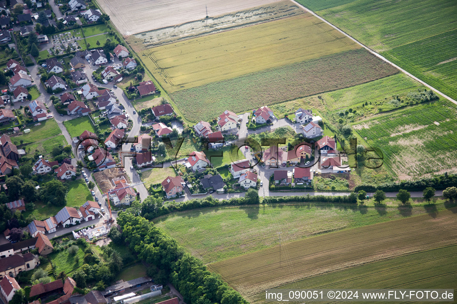 Photographie aérienne de Herxheimweyher dans le département Rhénanie-Palatinat, Allemagne