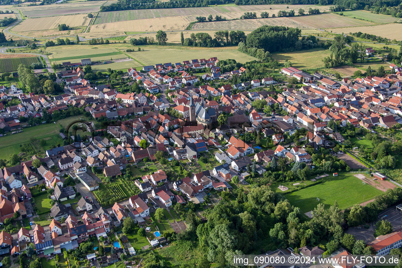 Geinsheim dans le département Rhénanie-Palatinat, Allemagne d'en haut