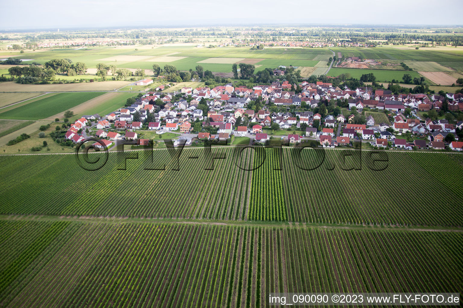 Quartier Duttweiler in Neustadt an der Weinstraße dans le département Rhénanie-Palatinat, Allemagne d'en haut