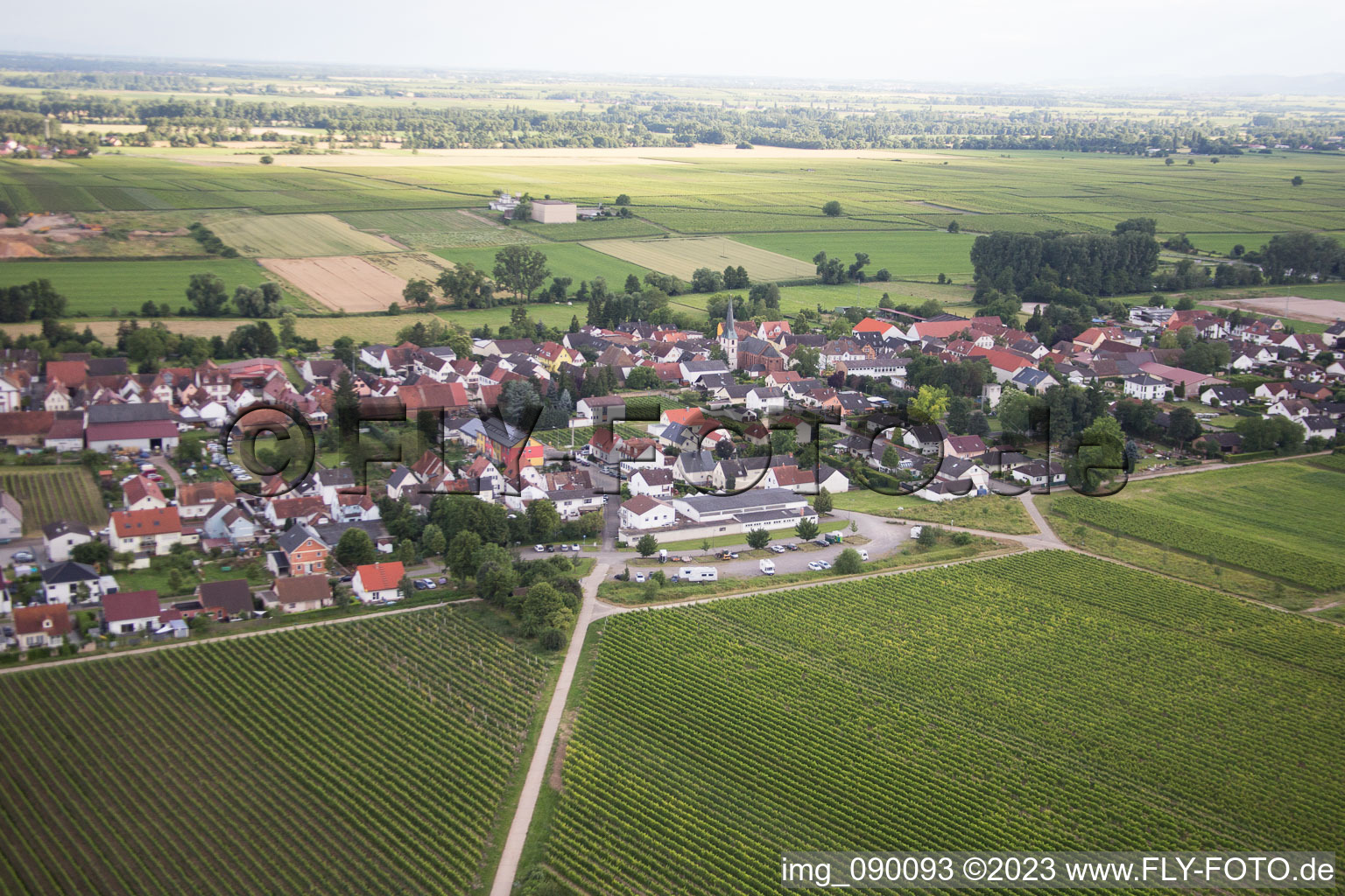 Quartier Duttweiler in Neustadt an der Weinstraße dans le département Rhénanie-Palatinat, Allemagne depuis l'avion