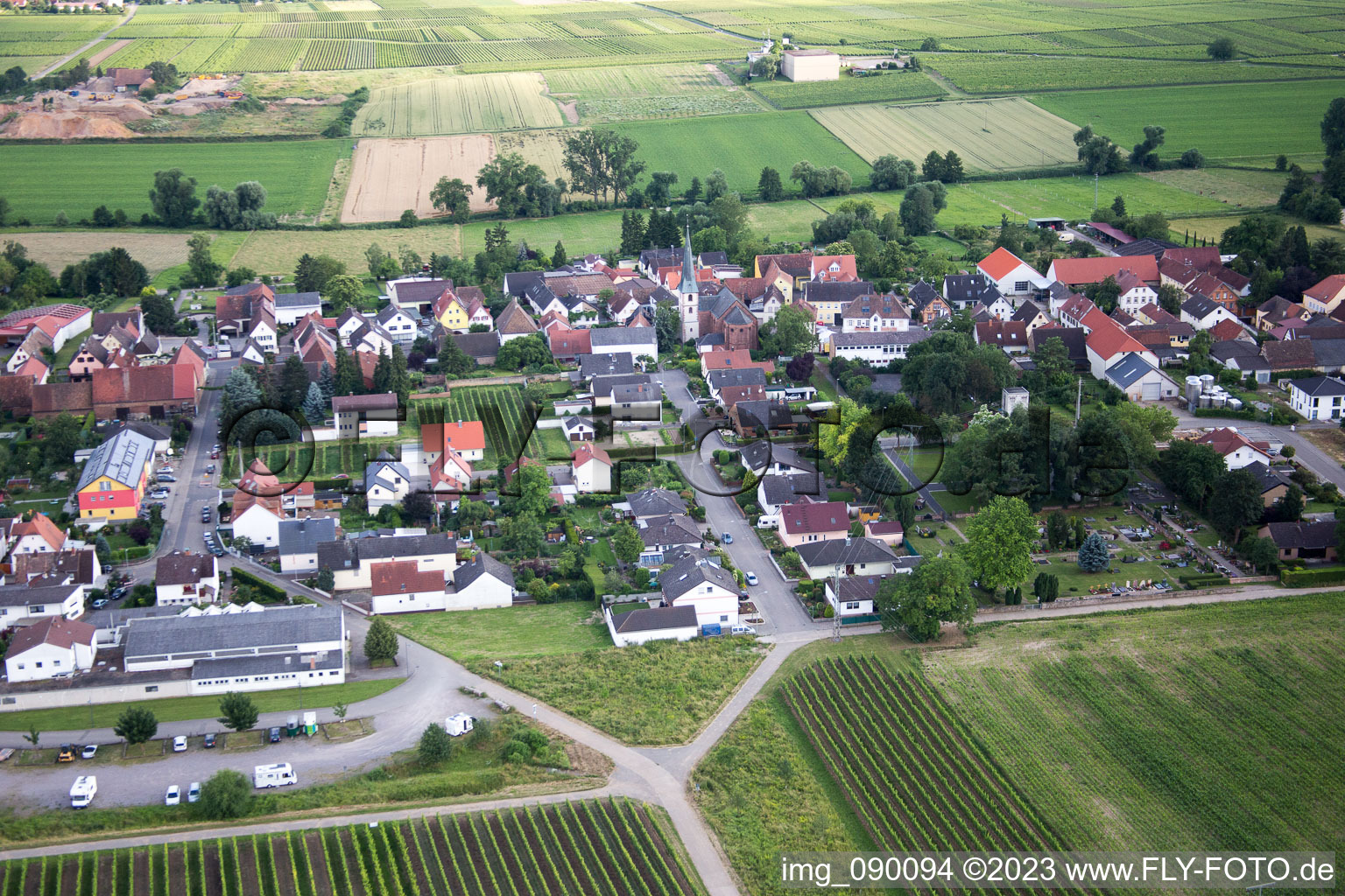 Vue d'oiseau de Quartier Duttweiler in Neustadt an der Weinstraße dans le département Rhénanie-Palatinat, Allemagne