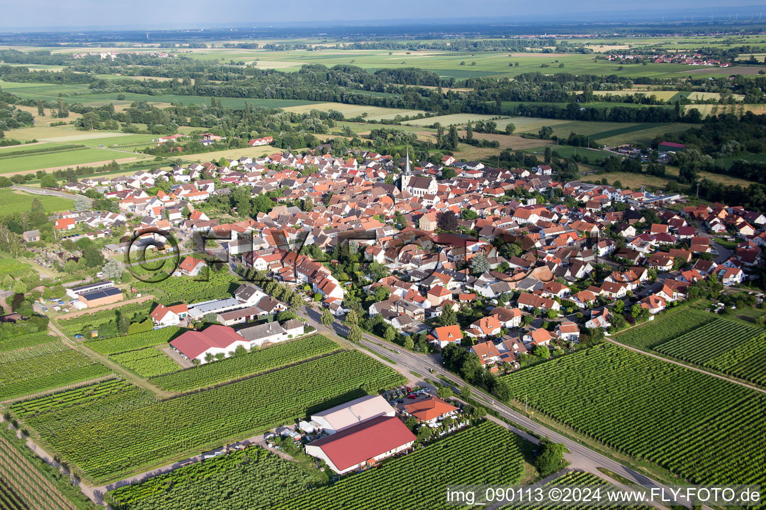 Image drone de Venningen dans le département Rhénanie-Palatinat, Allemagne