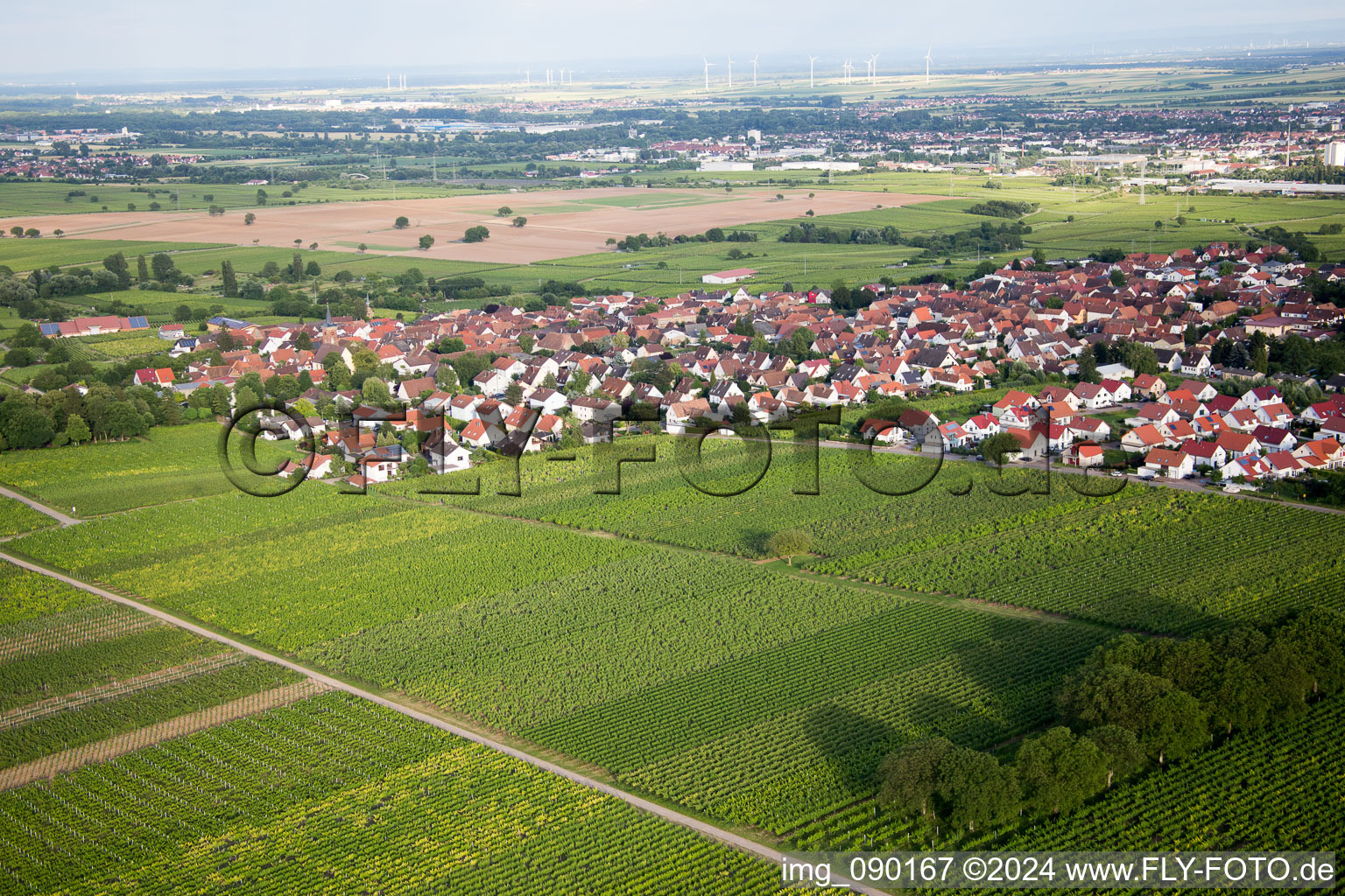 Vue aérienne de Quartier Nußdorf in Landau in der Pfalz dans le département Rhénanie-Palatinat, Allemagne