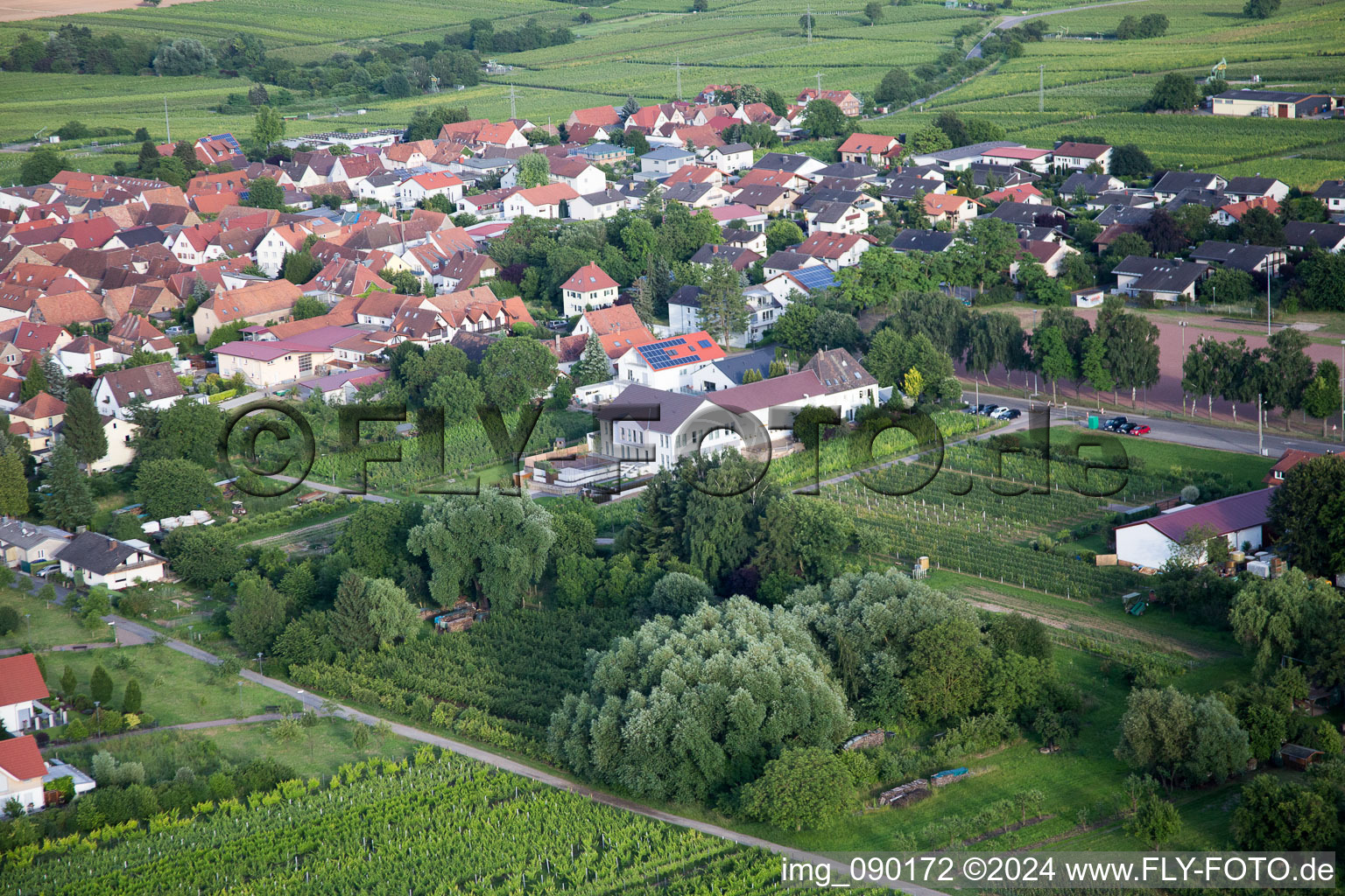 Quartier Nußdorf in Landau in der Pfalz dans le département Rhénanie-Palatinat, Allemagne hors des airs