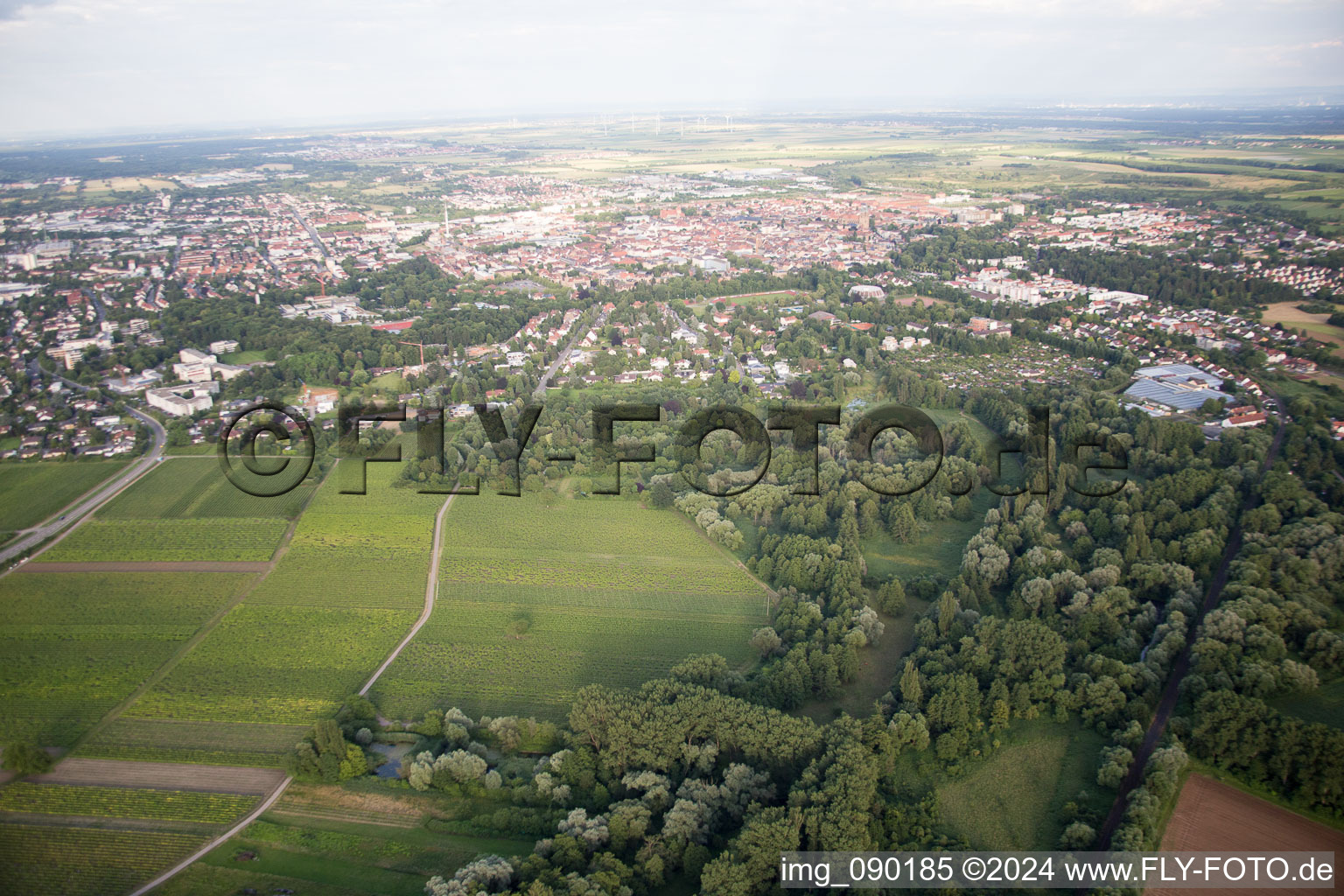 Vue d'oiseau de Landau in der Pfalz dans le département Rhénanie-Palatinat, Allemagne