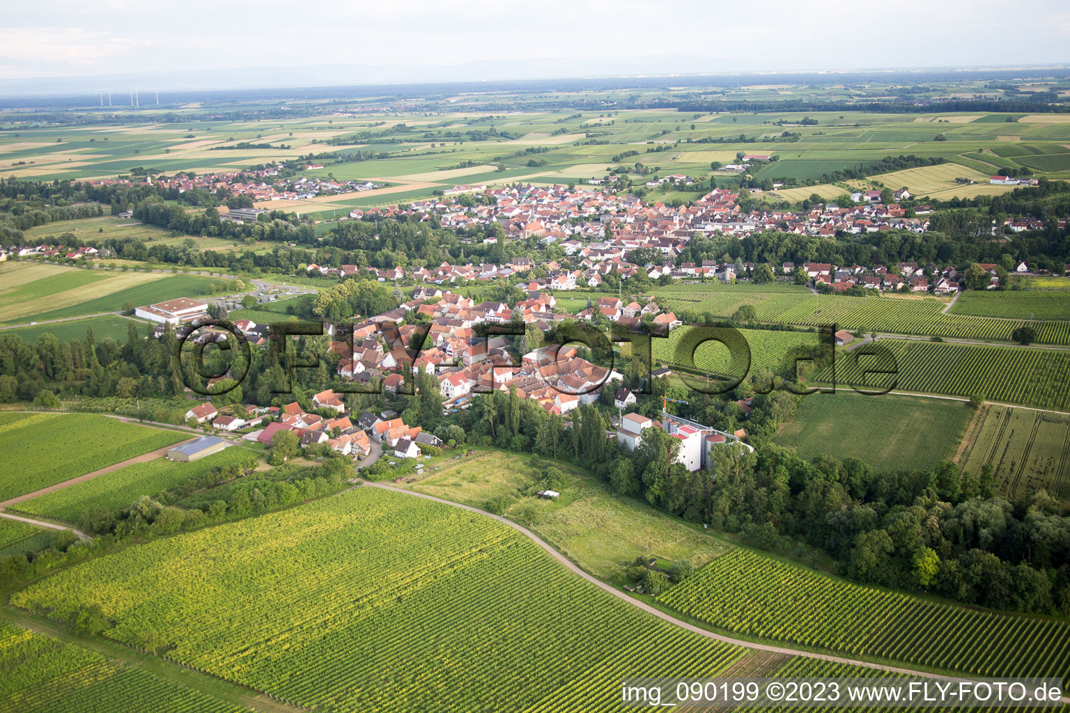 Image drone de Quartier Appenhofen in Billigheim-Ingenheim dans le département Rhénanie-Palatinat, Allemagne