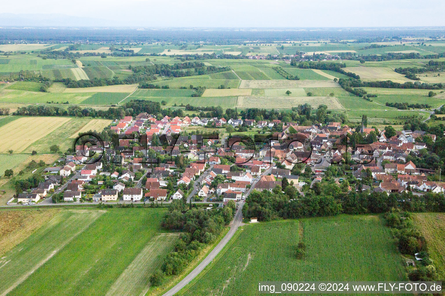 Enregistrement par drone de Barbelroth dans le département Rhénanie-Palatinat, Allemagne