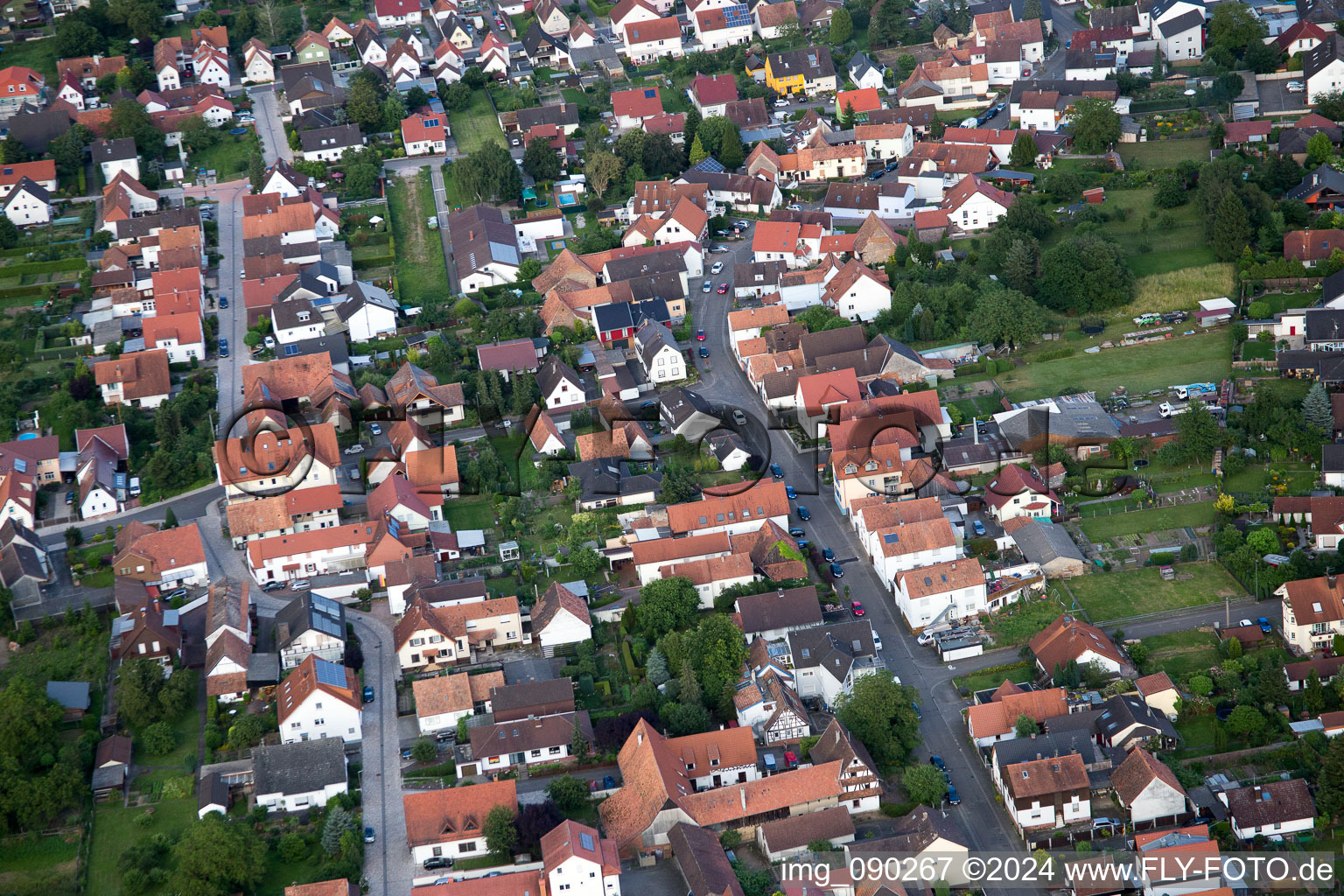 Minfeld dans le département Rhénanie-Palatinat, Allemagne d'en haut