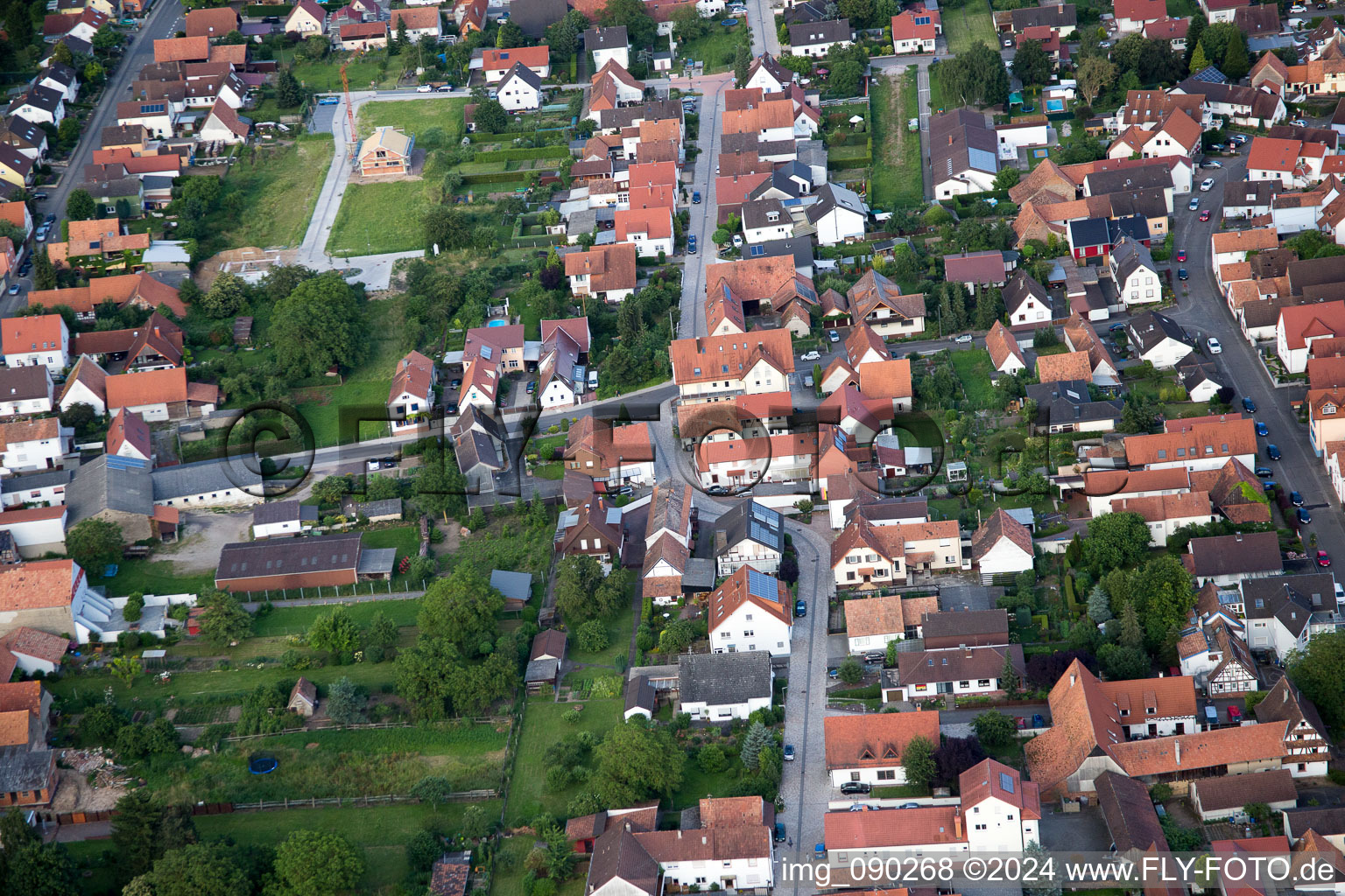 Minfeld dans le département Rhénanie-Palatinat, Allemagne hors des airs