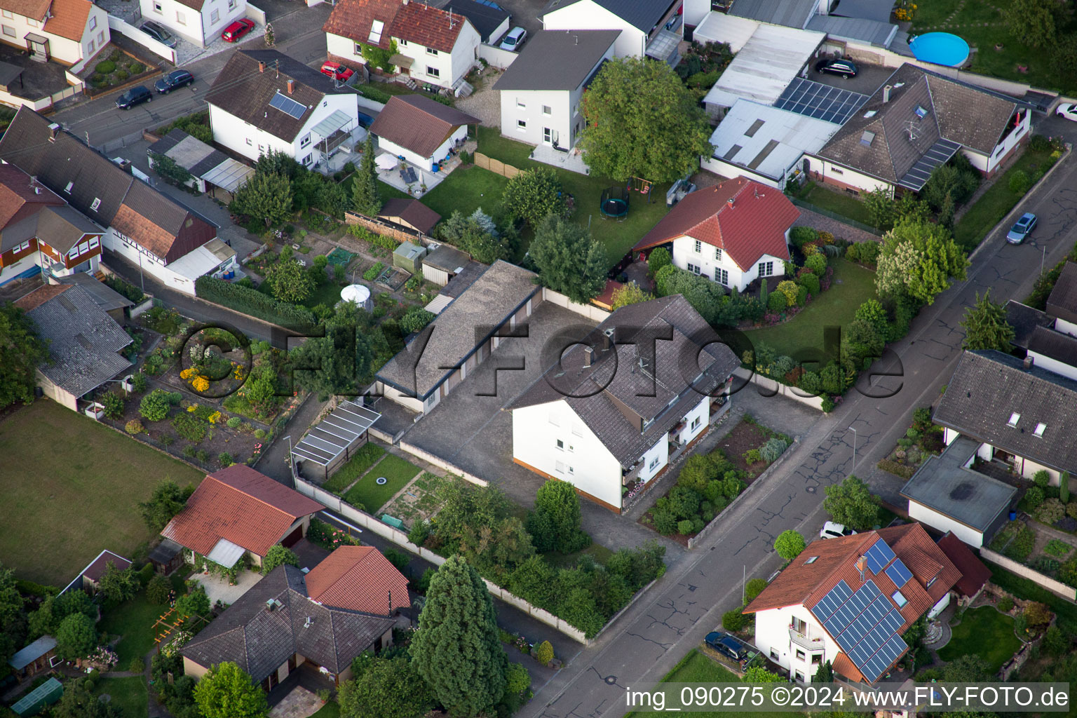 Image drone de Minfeld dans le département Rhénanie-Palatinat, Allemagne