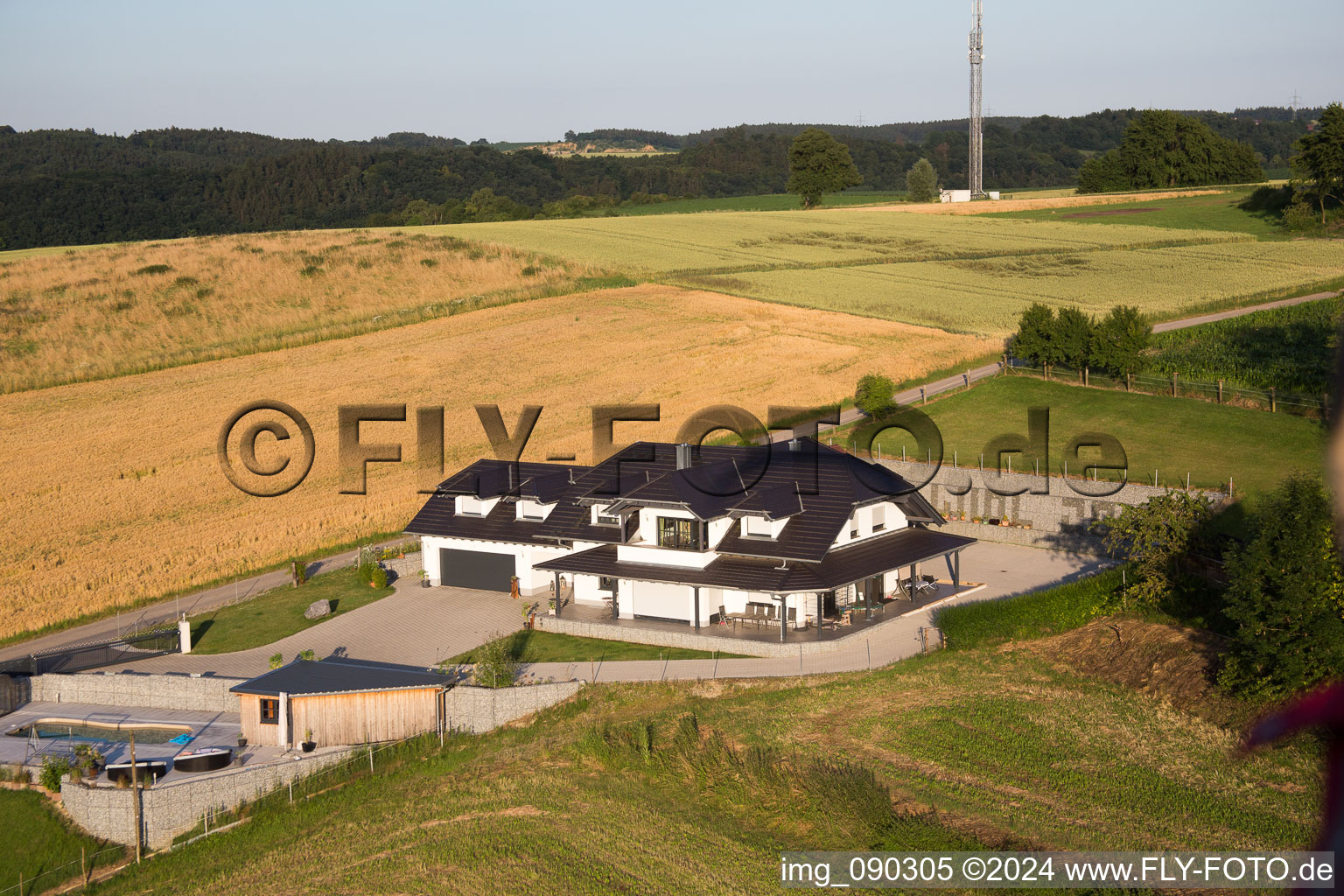 Photographie aérienne de Mamming dans le département Bavière, Allemagne