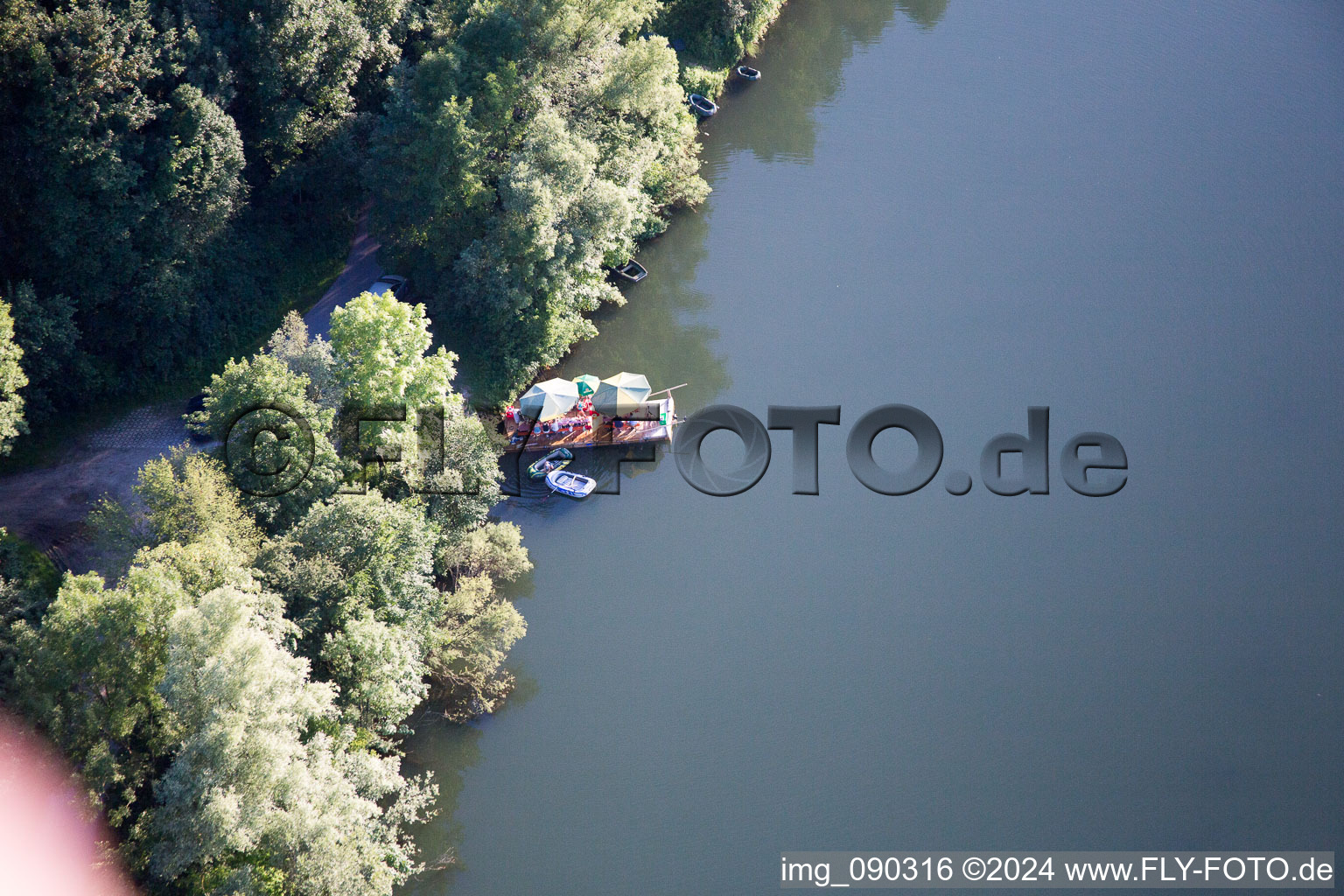 Vue aérienne de Zulling dans le département Bavière, Allemagne