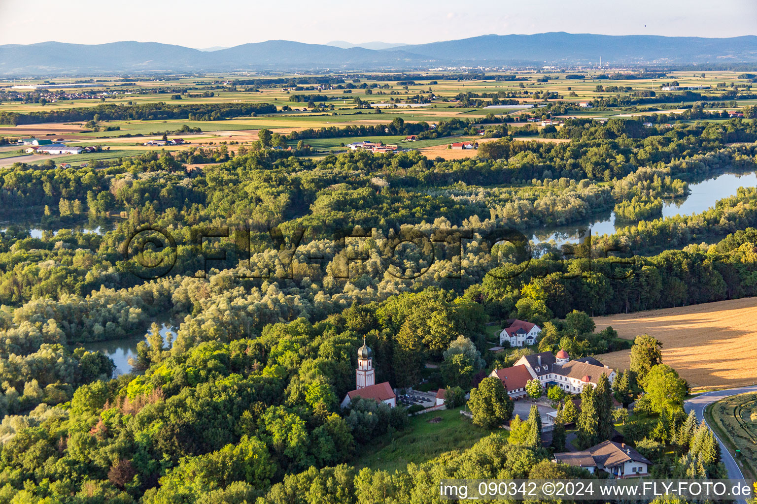 Vue oblique de Quartier Oberframmering in Landau an der Isar dans le département Bavière, Allemagne