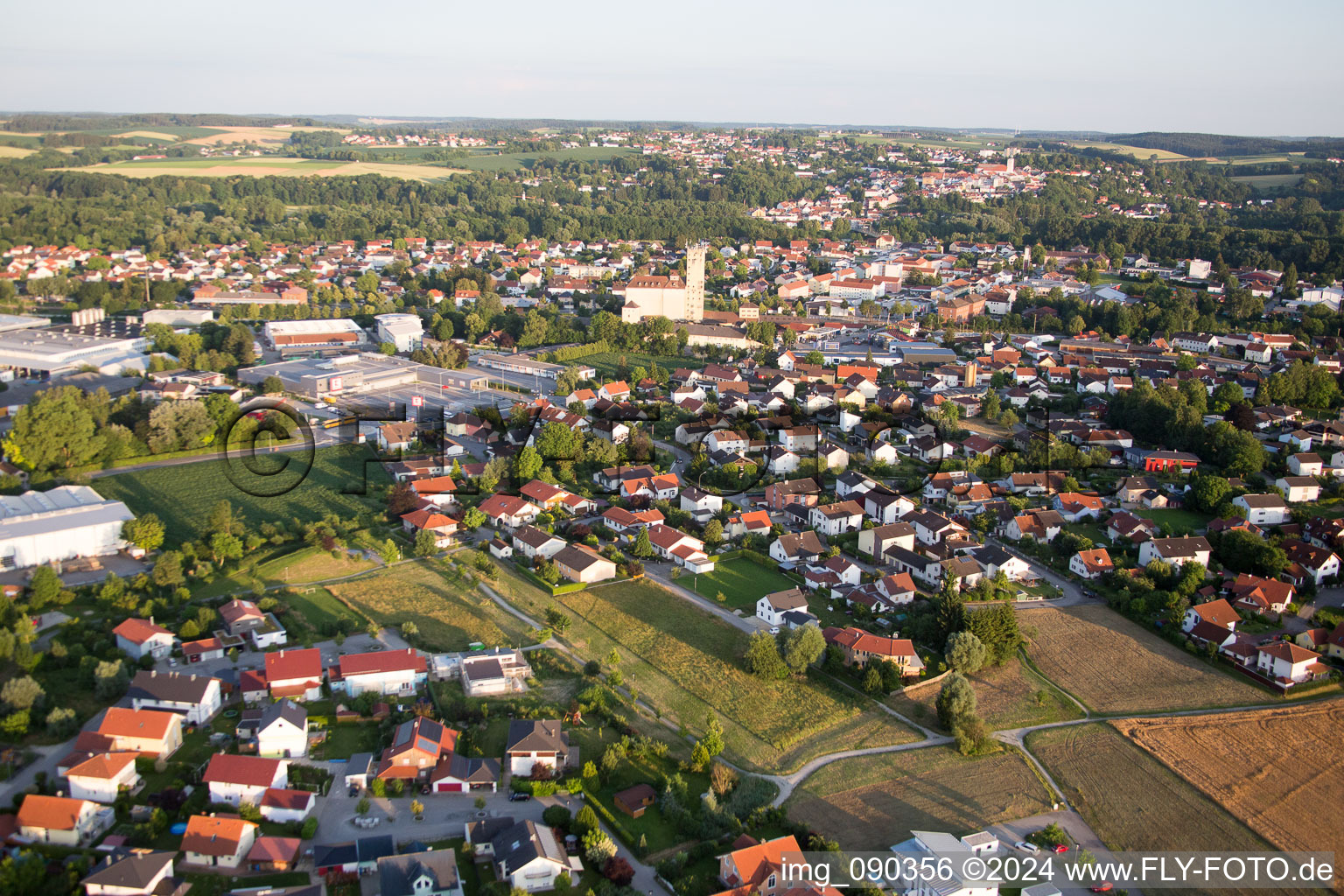 Landau an der Isar dans le département Bavière, Allemagne hors des airs