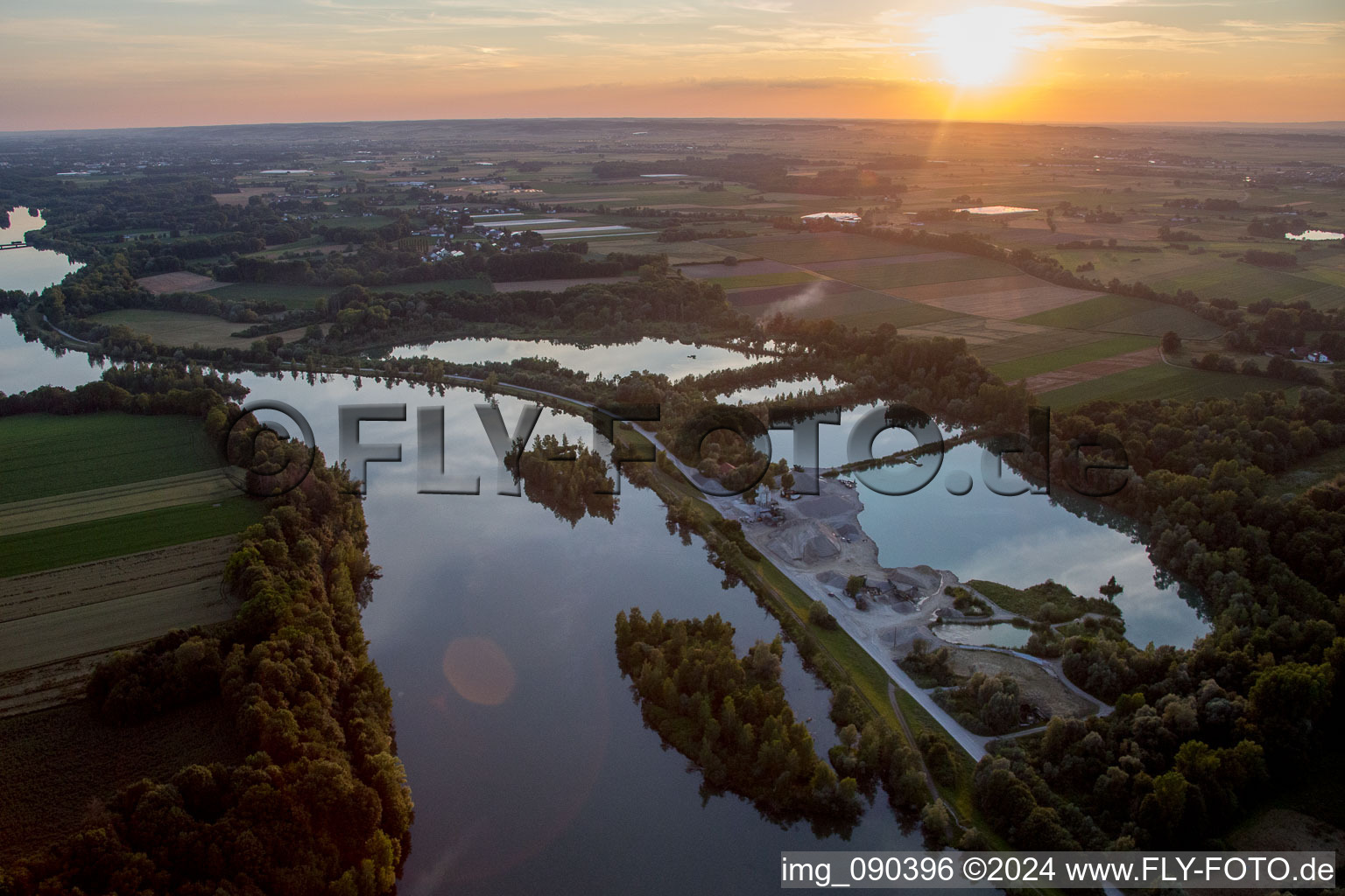 Vue aérienne de Westerndorf dans le département Bavière, Allemagne