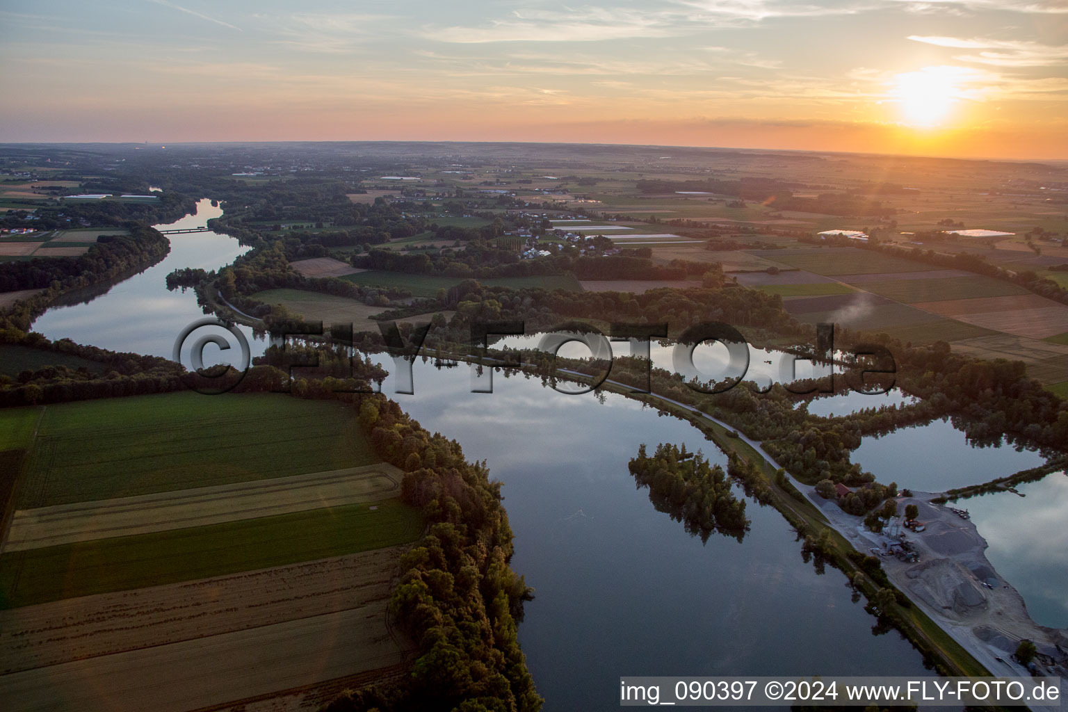 Vue aérienne de Westerndorf dans le département Bavière, Allemagne