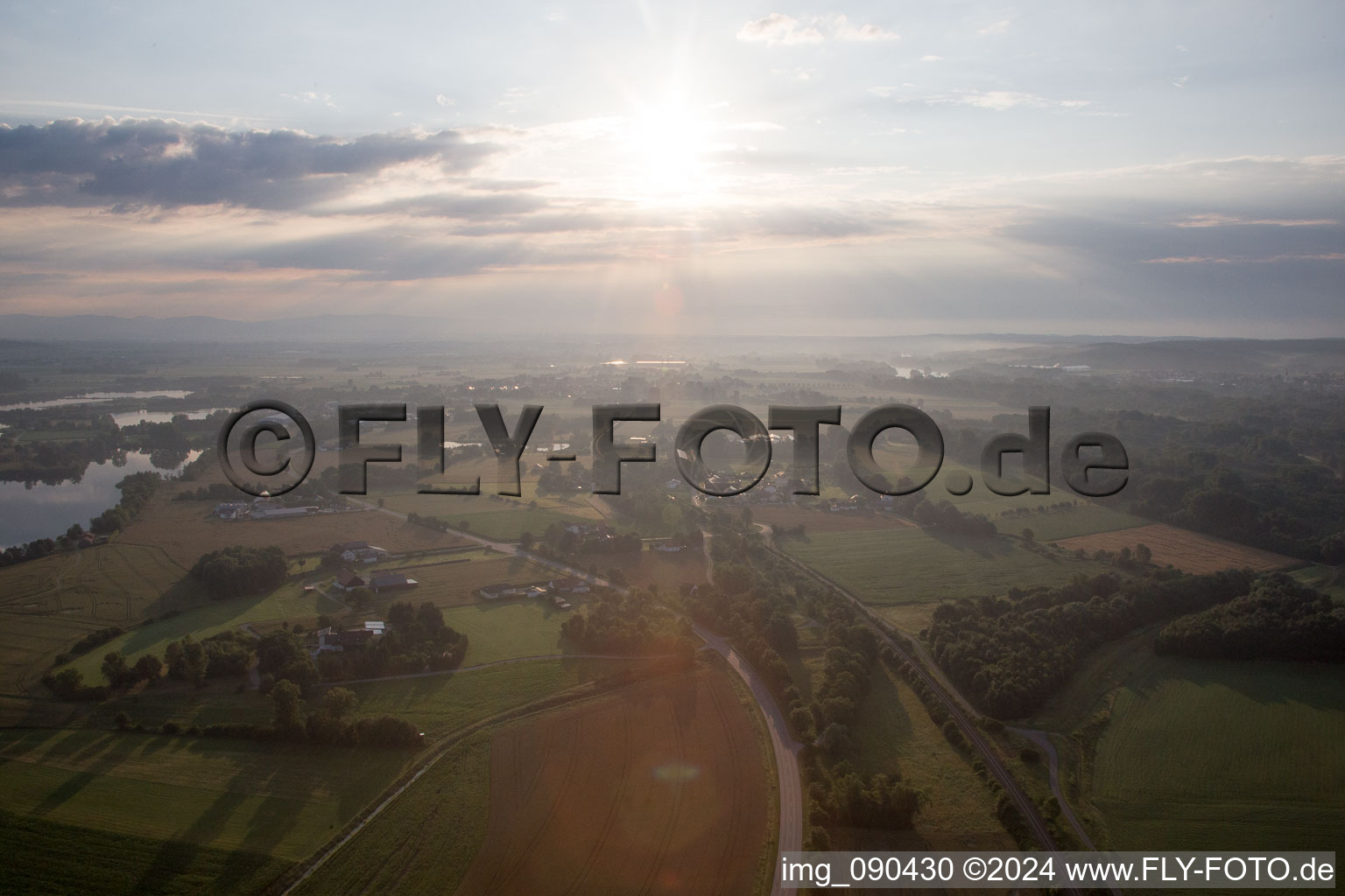 Vue aérienne de Rosenau dans le département Bavière, Allemagne