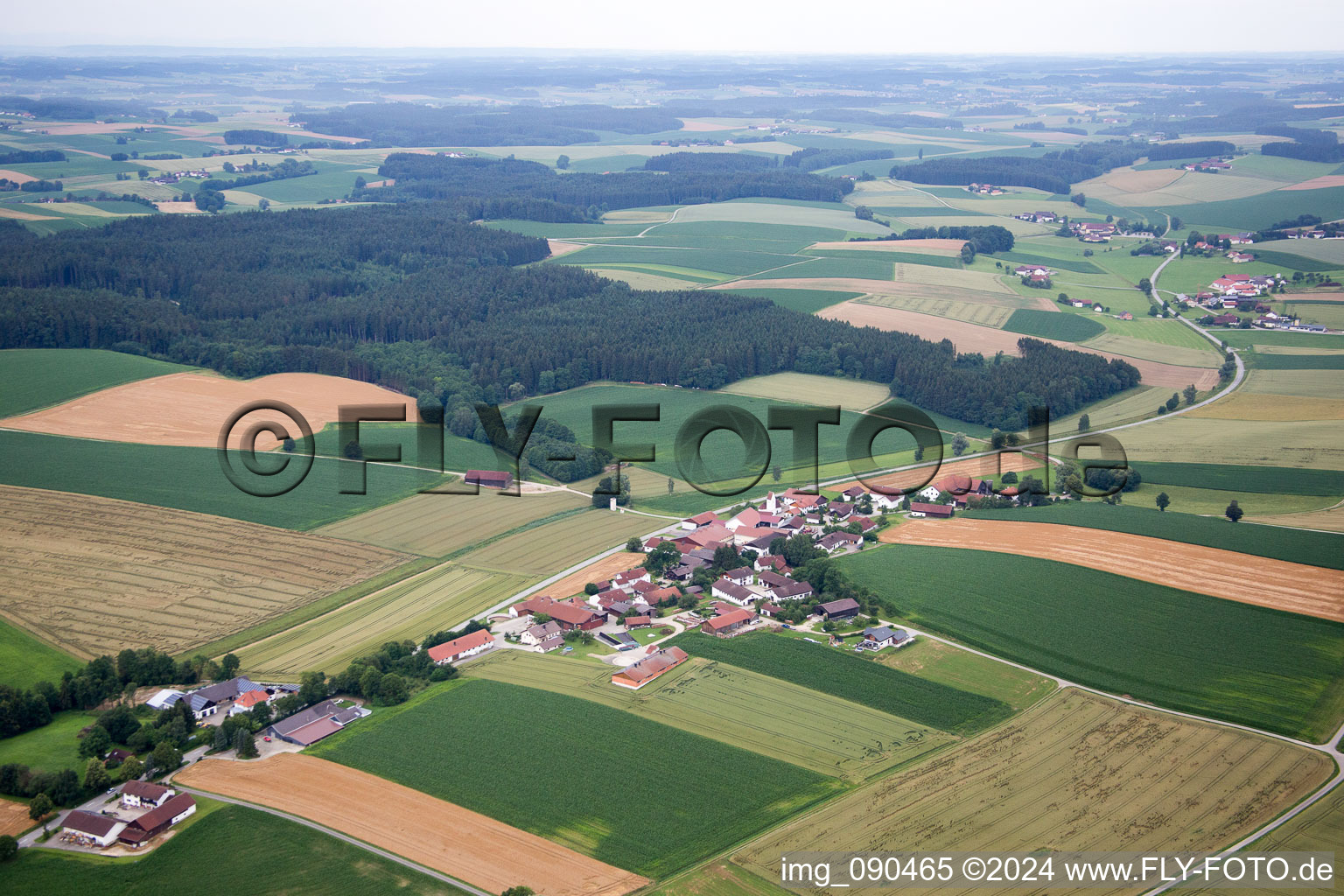 Vue aérienne de Falkenberg dans le département Bavière, Allemagne