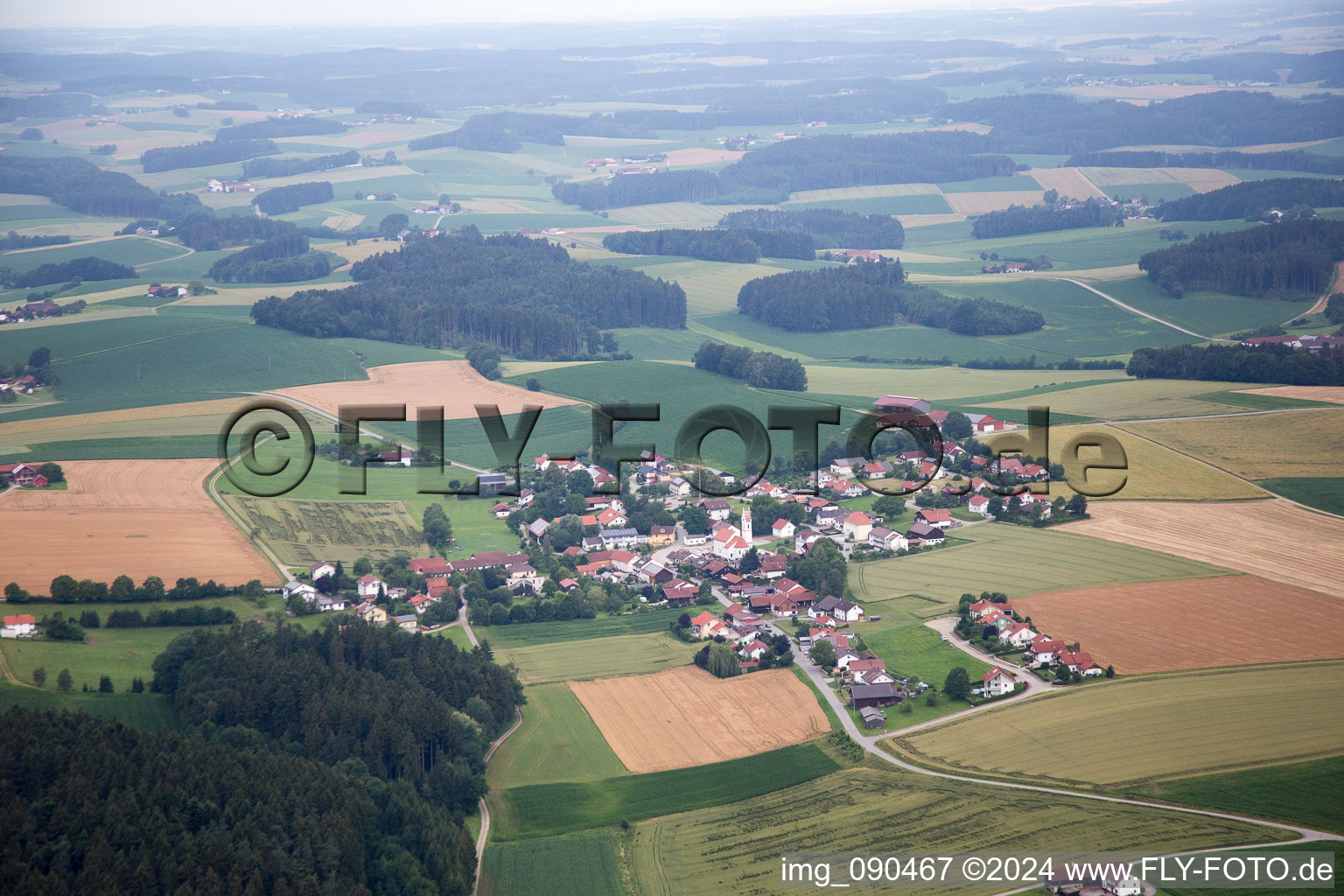 Photographie aérienne de Falkenberg dans le département Bavière, Allemagne