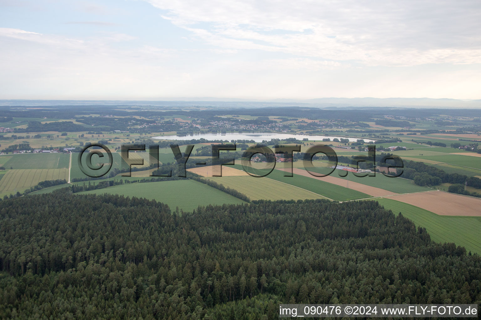 Vue aérienne de Quartier Aunkofen in Marklkofen dans le département Bavière, Allemagne