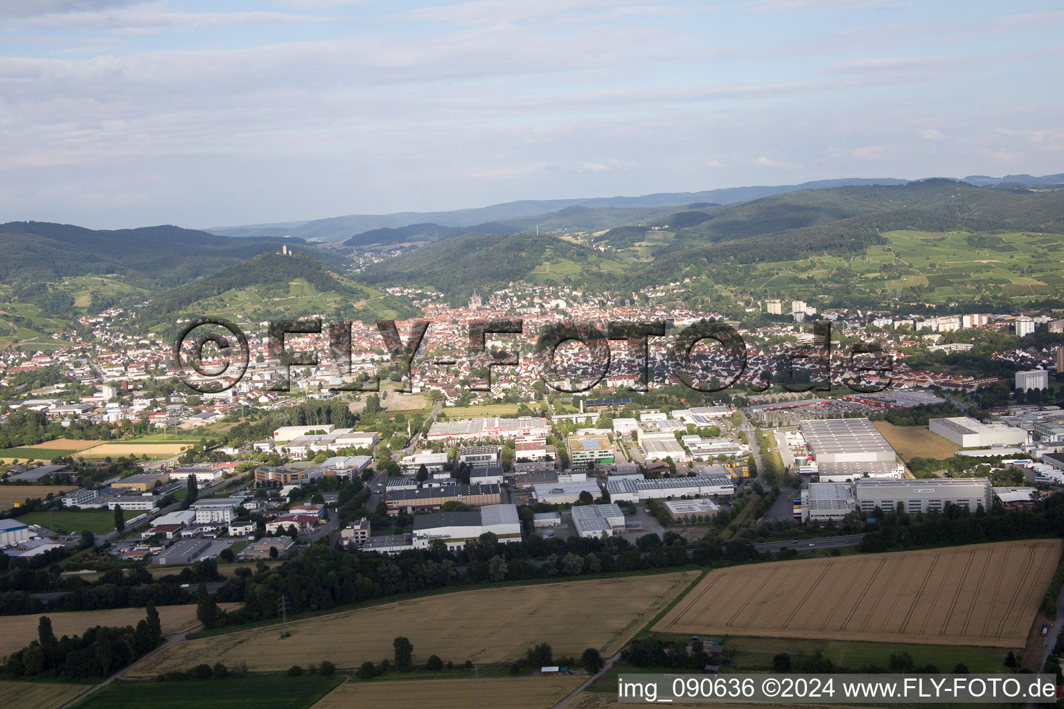 Bensheim dans le département Hesse, Allemagne vue d'en haut