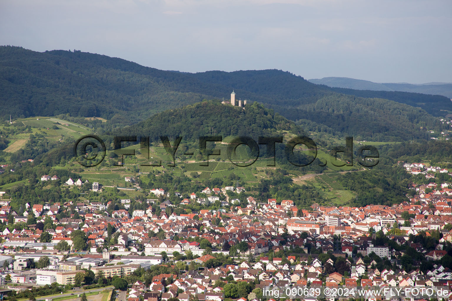 Heppenheim dans le département Hesse, Allemagne vue d'en haut