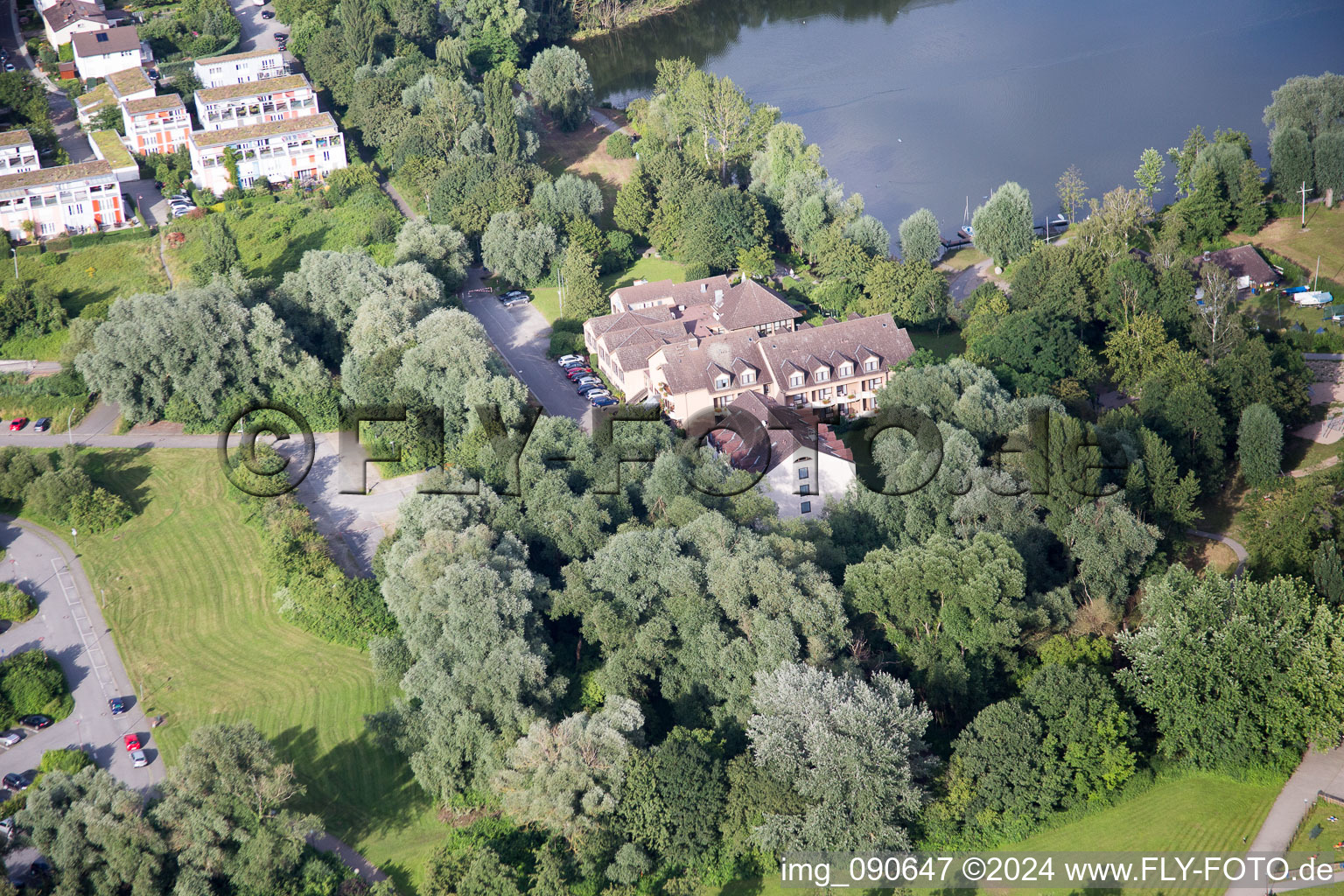 Enregistrement par drone de Heppenheim dans le département Hesse, Allemagne