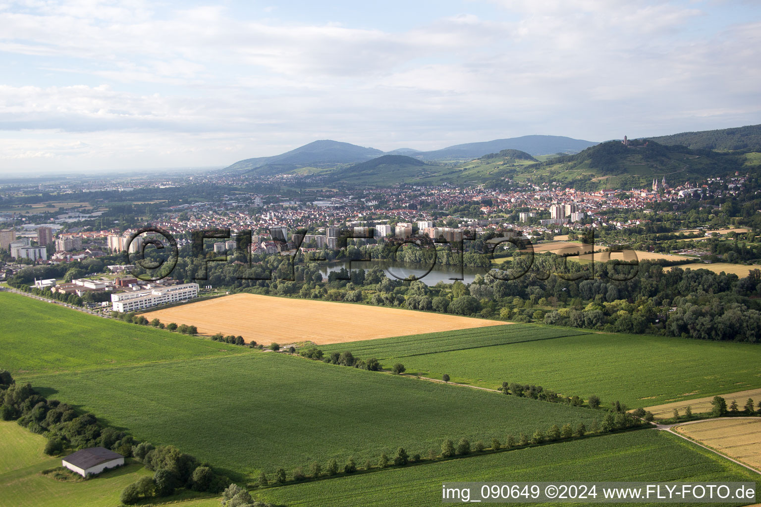 Heppenheim dans le département Hesse, Allemagne du point de vue du drone