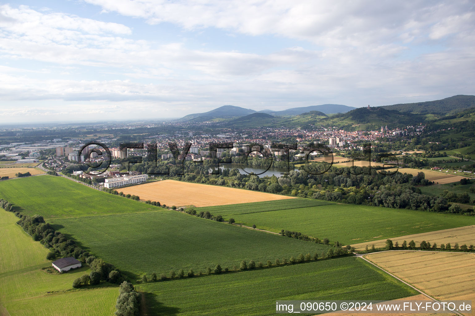 Vue aérienne de Aire de vol à voile à l'aérodrome de l'Aéroclub Heppenheim (Bergstrasse) à Heppenheim dans le département Hesse, Allemagne