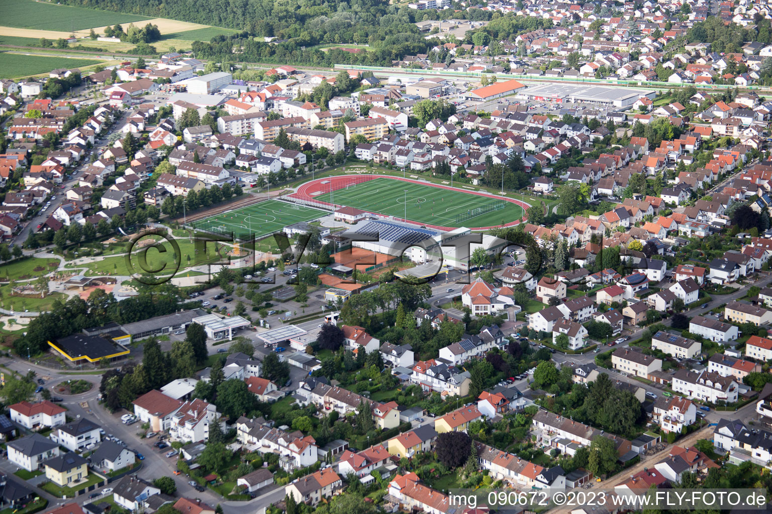 Image drone de Hemsbach dans le département Bade-Wurtemberg, Allemagne