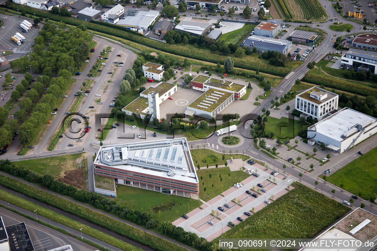 Vue oblique de Weinheim dans le département Bade-Wurtemberg, Allemagne