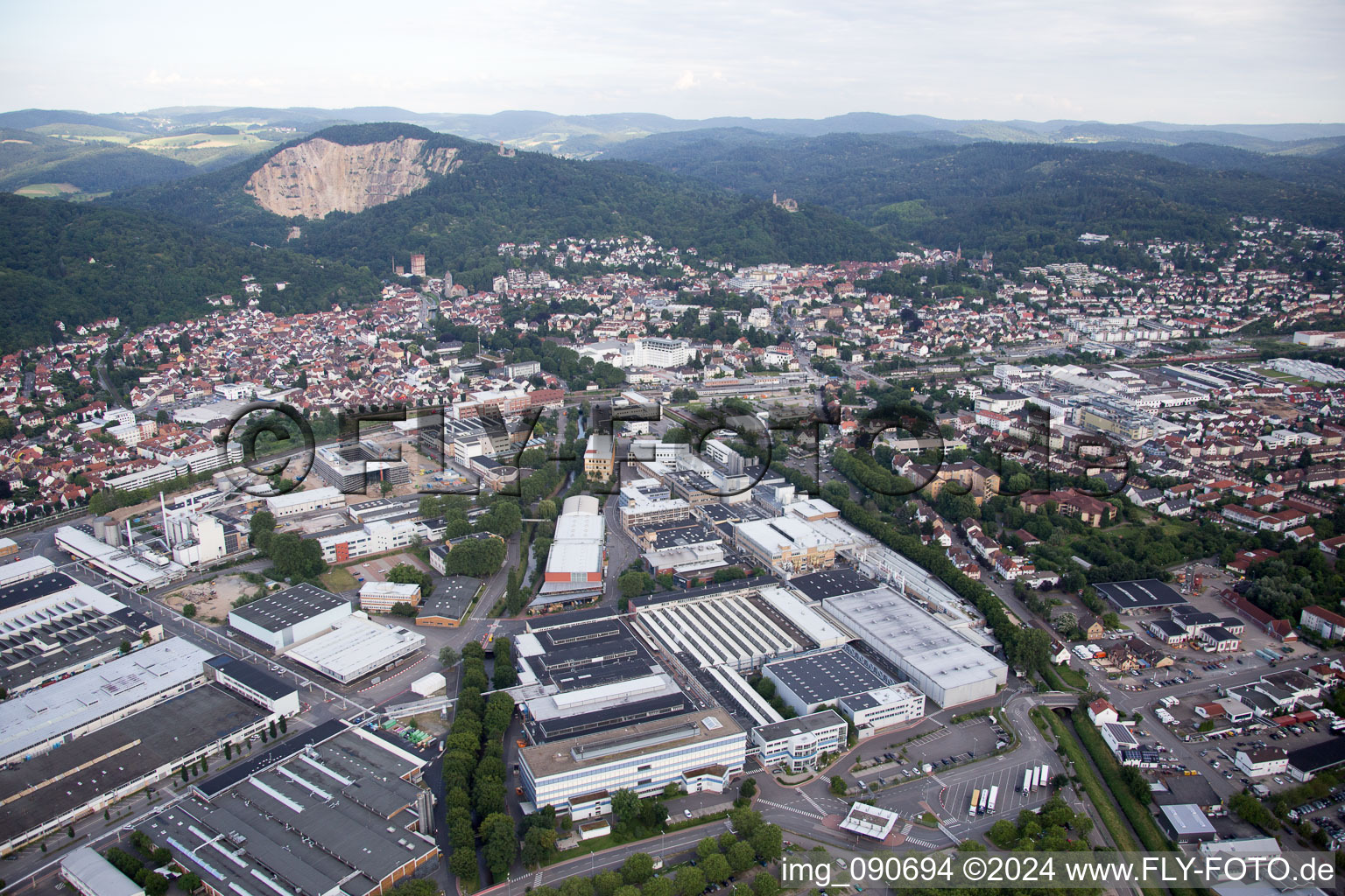 Weinheim dans le département Bade-Wurtemberg, Allemagne hors des airs