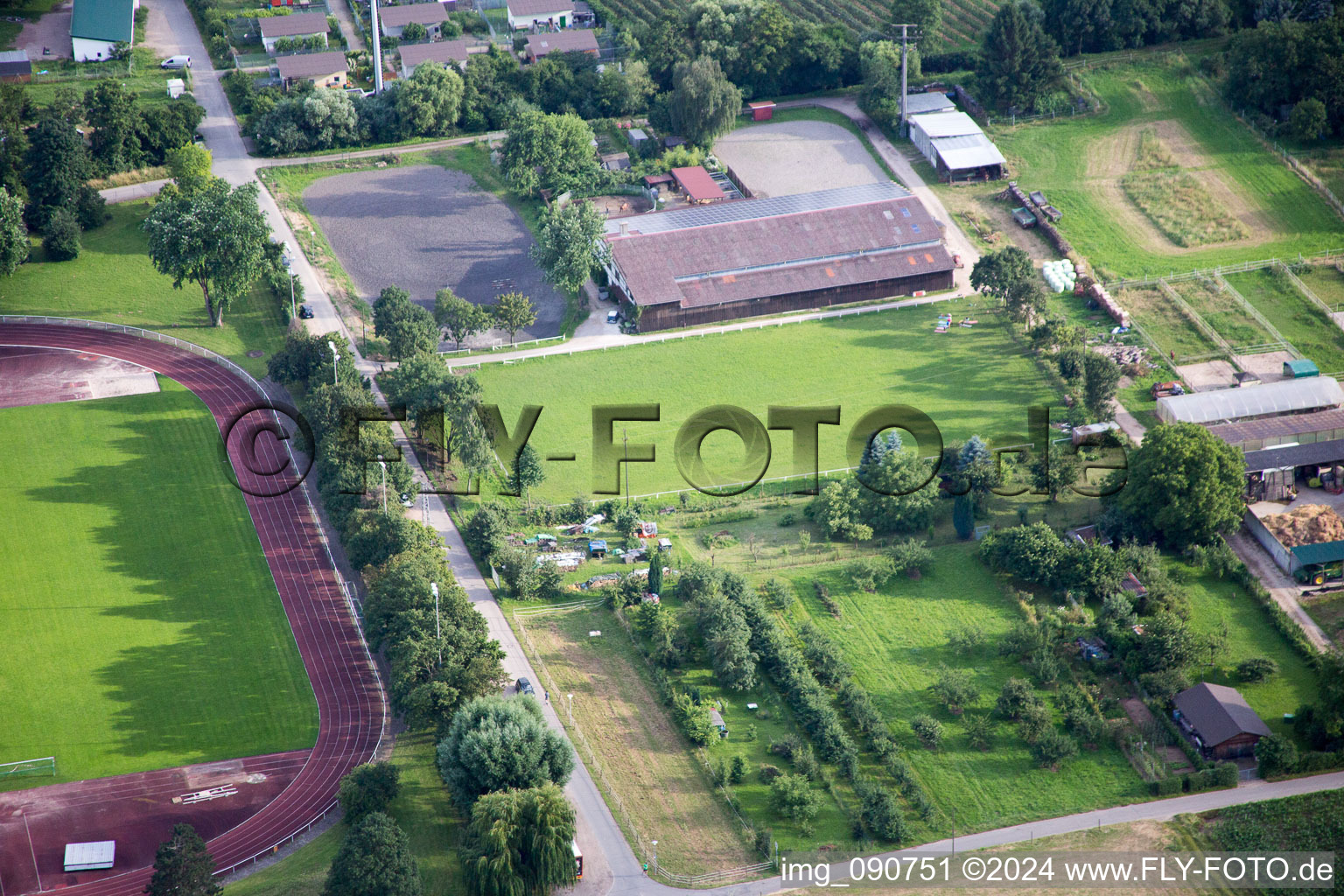 Photographie aérienne de Schriesheim dans le département Bade-Wurtemberg, Allemagne