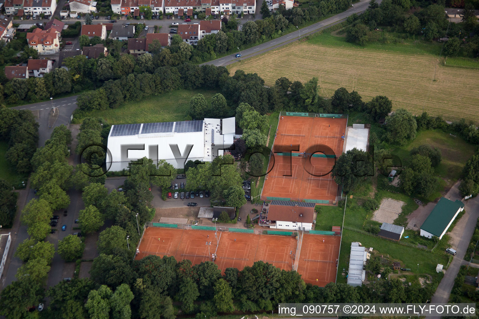 Schriesheim dans le département Bade-Wurtemberg, Allemagne hors des airs