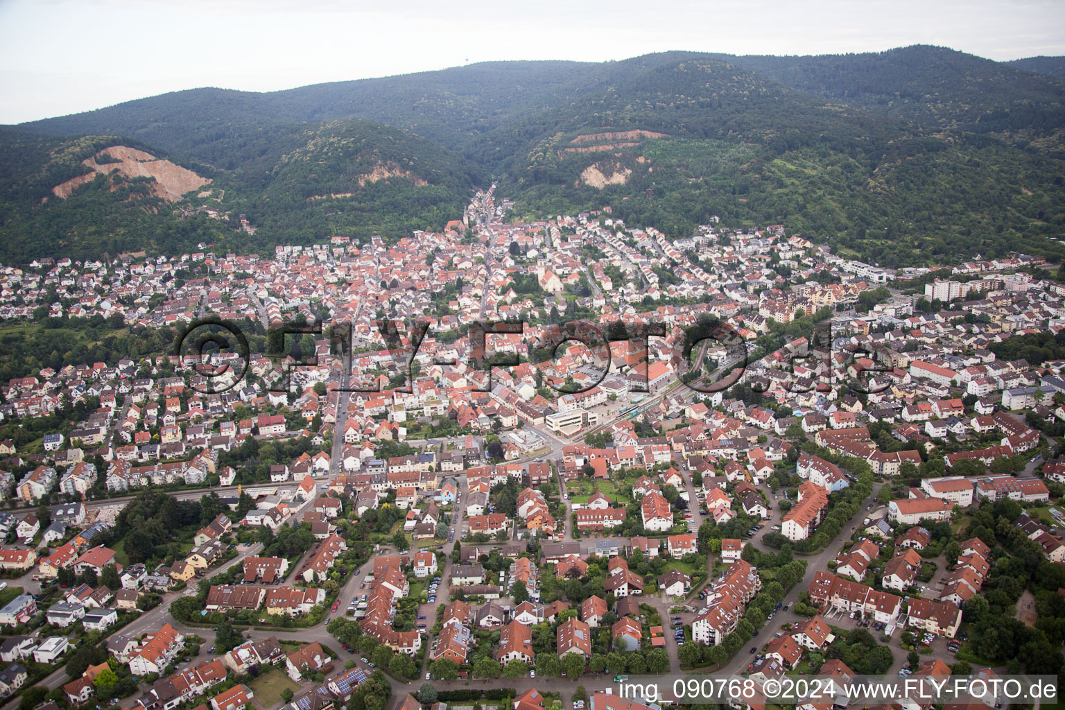 Photographie aérienne de Dossenheim dans le département Bade-Wurtemberg, Allemagne