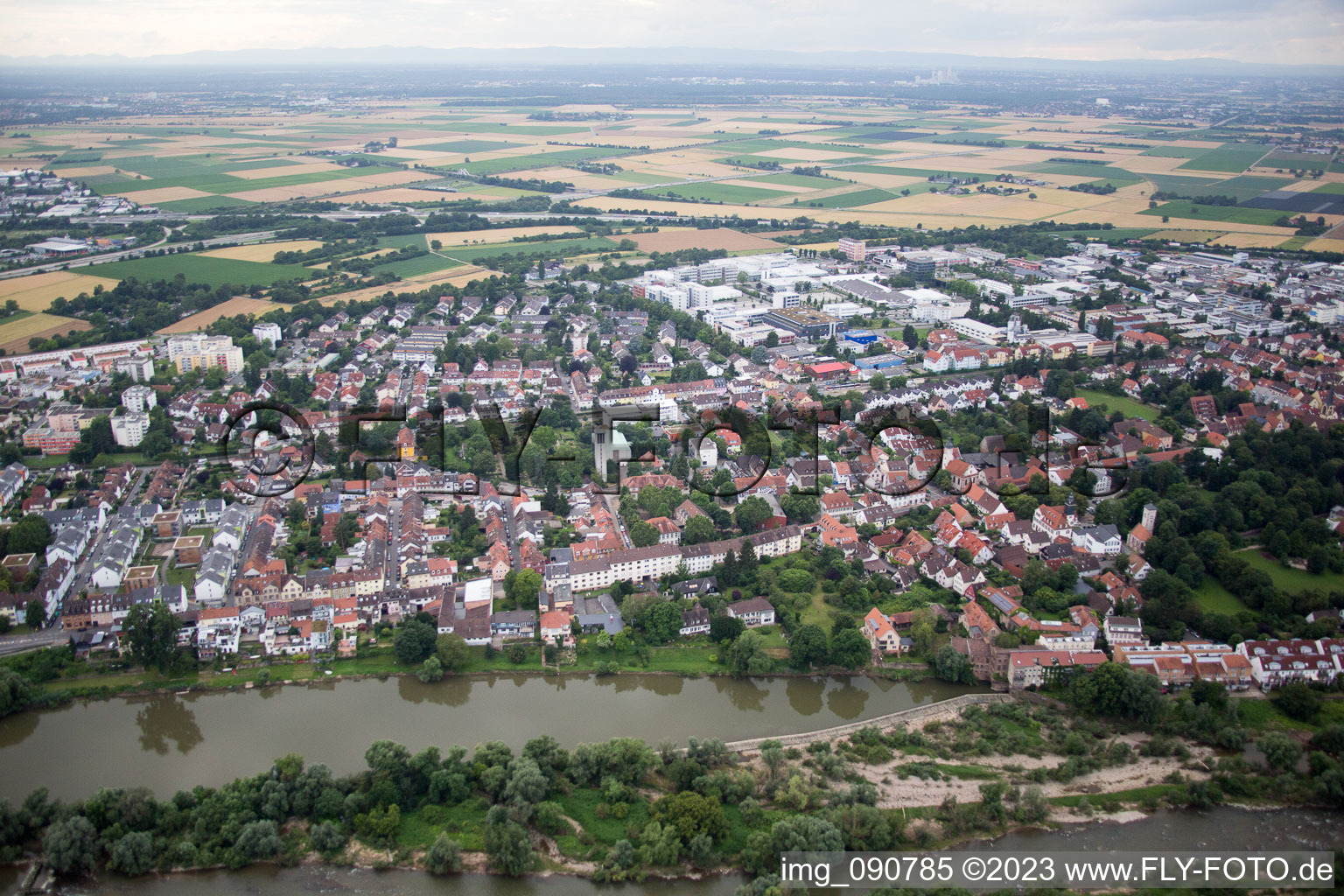 Vue aérienne de Quartier Wieblingen in Heidelberg dans le département Bade-Wurtemberg, Allemagne