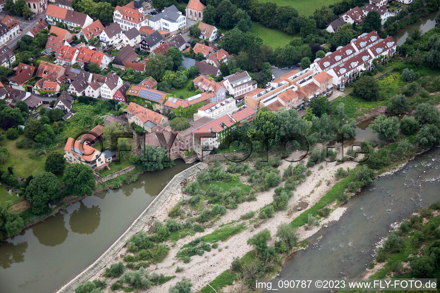 Vue aérienne de Quartier Wieblingen in Heidelberg dans le département Bade-Wurtemberg, Allemagne