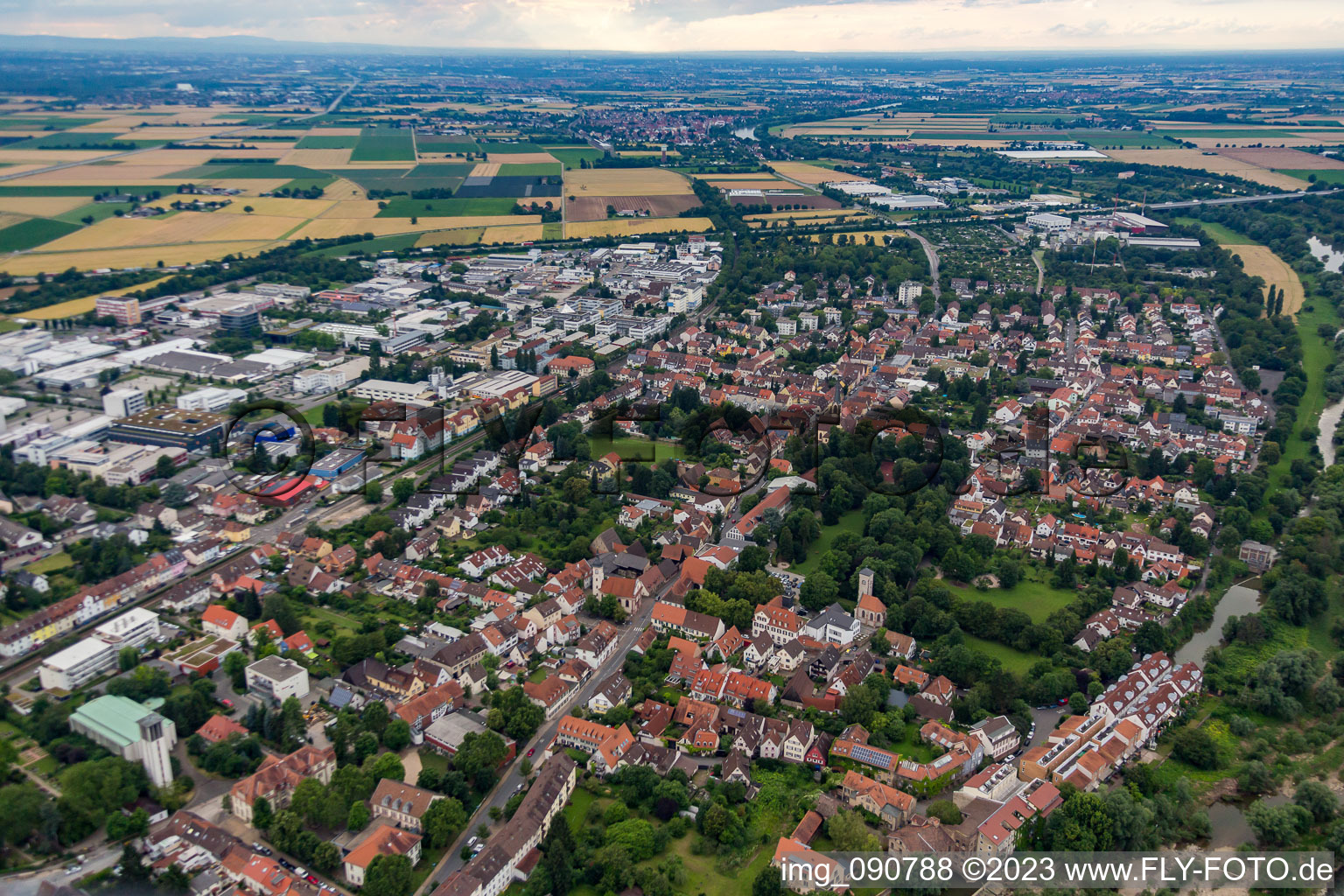 Photographie aérienne de Quartier Wieblingen in Heidelberg dans le département Bade-Wurtemberg, Allemagne