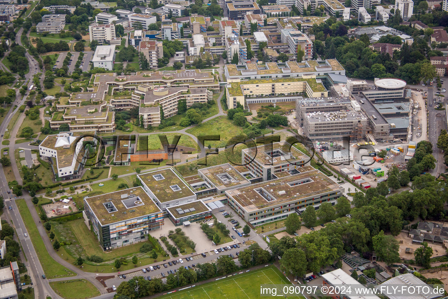 Vue aérienne de Handschuhsheim, Neuenheimer Feld, Université Heidelberg à le quartier Neuenheim in Heidelberg dans le département Bade-Wurtemberg, Allemagne