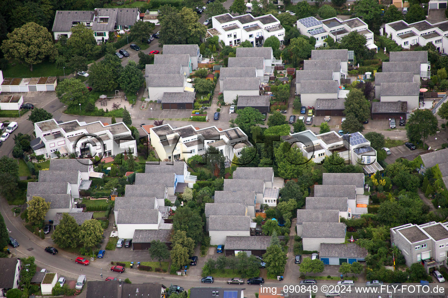 Photographie aérienne de Quartier Emmertsgrund in Heidelberg dans le département Bade-Wurtemberg, Allemagne