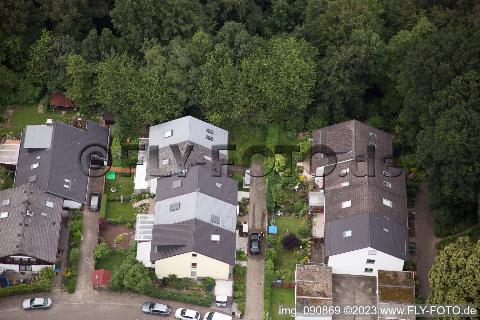 Vue d'oiseau de HD-Emmertsgrund à le quartier Emmertsgrund in Heidelberg dans le département Bade-Wurtemberg, Allemagne