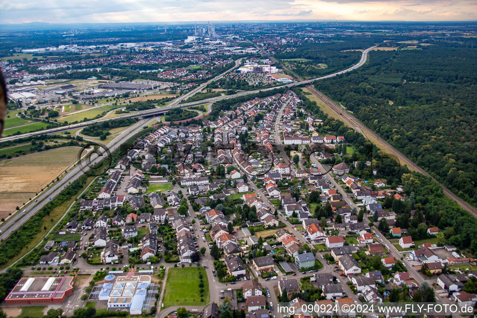 Photographie aérienne de Schwetzingen dans le département Bade-Wurtemberg, Allemagne