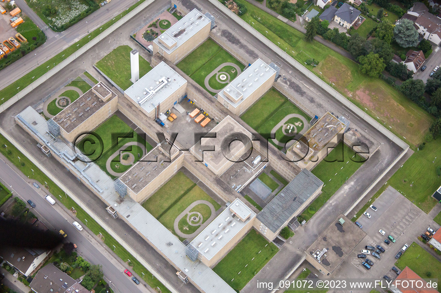 Photographie aérienne de Maison de correction à Frankenthal dans le département Rhénanie-Palatinat, Allemagne