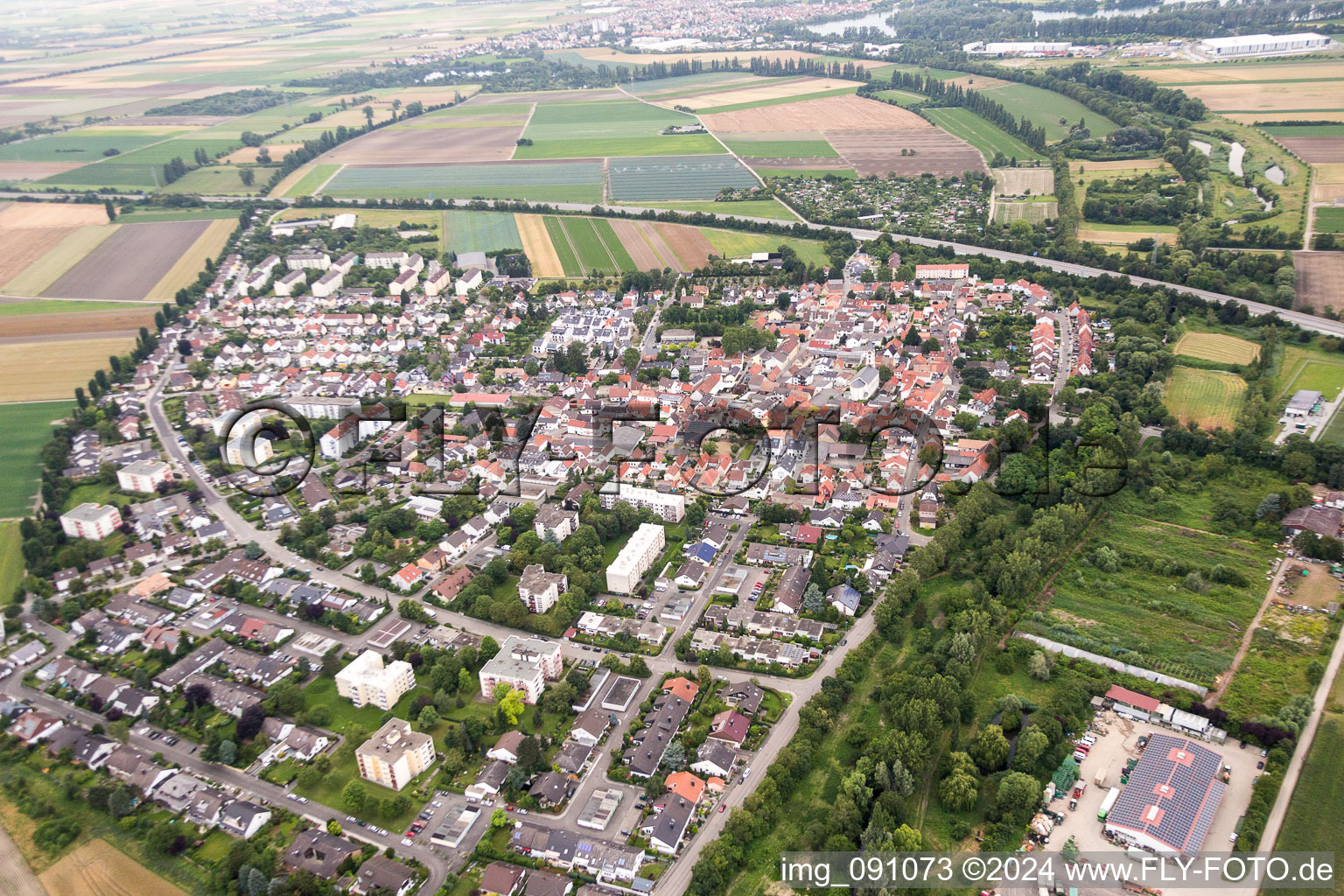 Photographie aérienne de Quartier Mörsch in Frankenthal dans le département Rhénanie-Palatinat, Allemagne