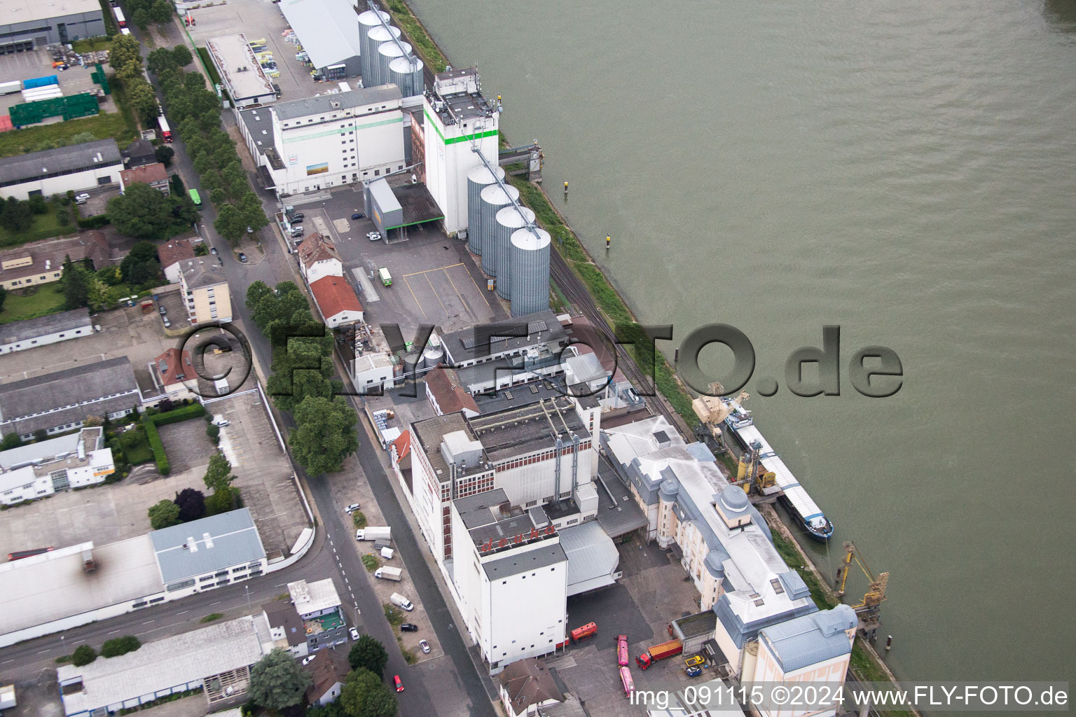 Vue aérienne de RWZ à Worms dans le département Rhénanie-Palatinat, Allemagne