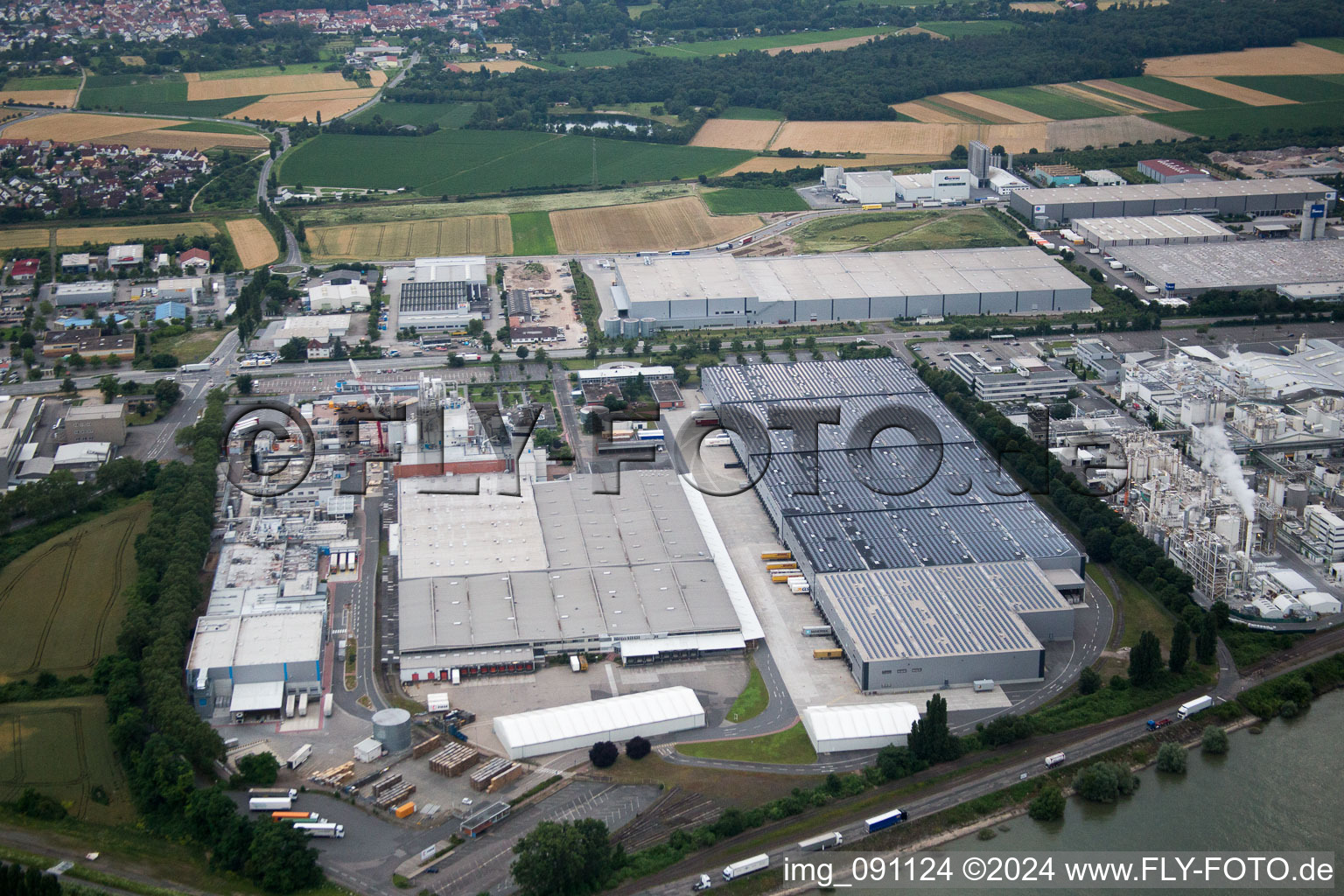 Vue aérienne de VILEDA à Worms dans le département Rhénanie-Palatinat, Allemagne