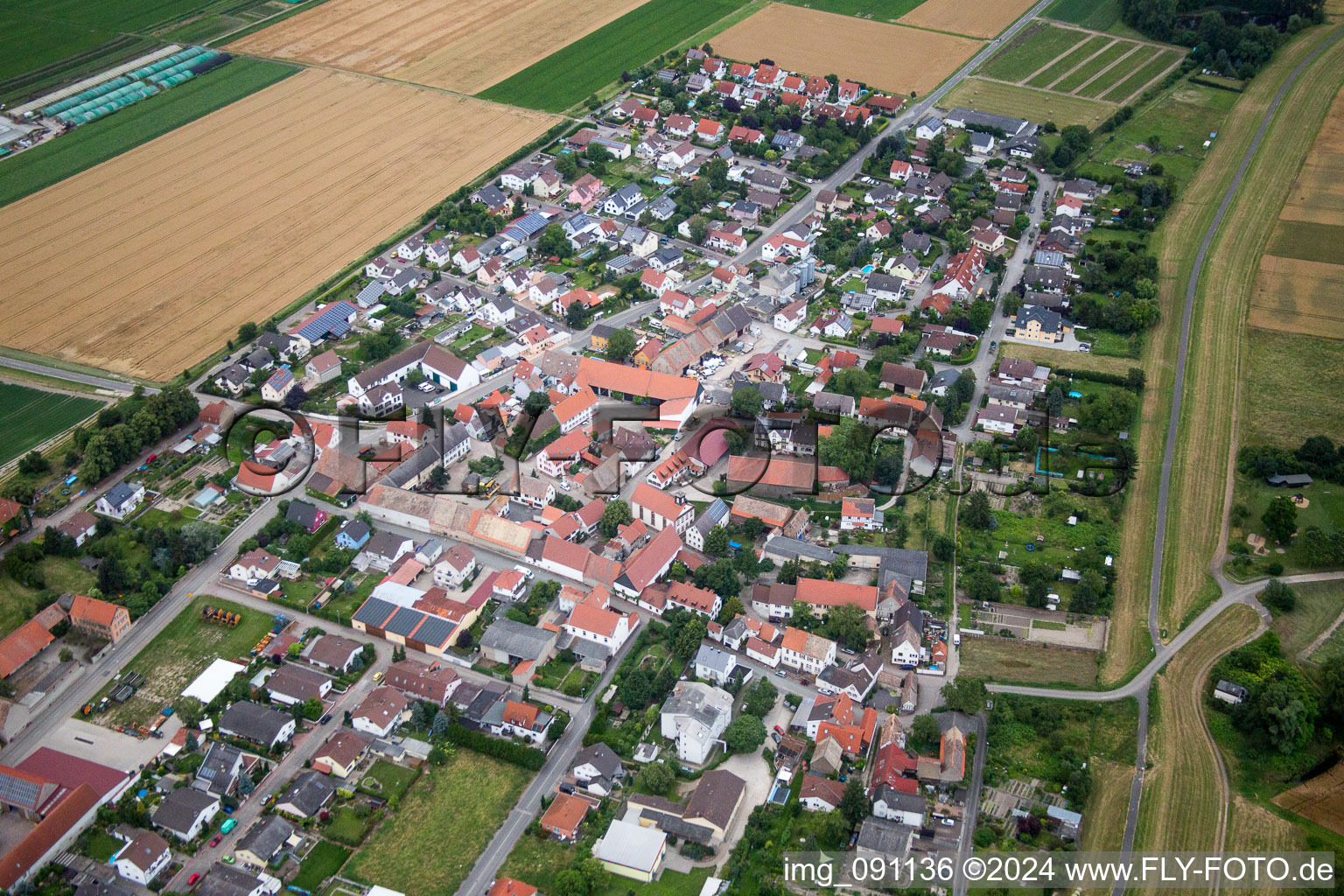 Photographie aérienne de Quartier Ibersheim in Worms dans le département Rhénanie-Palatinat, Allemagne