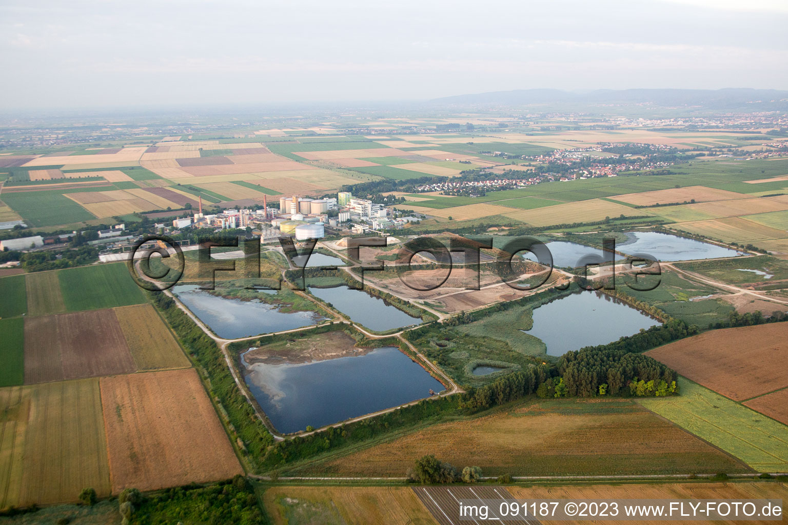 Photographie aérienne de Offstein dans le département Rhénanie-Palatinat, Allemagne