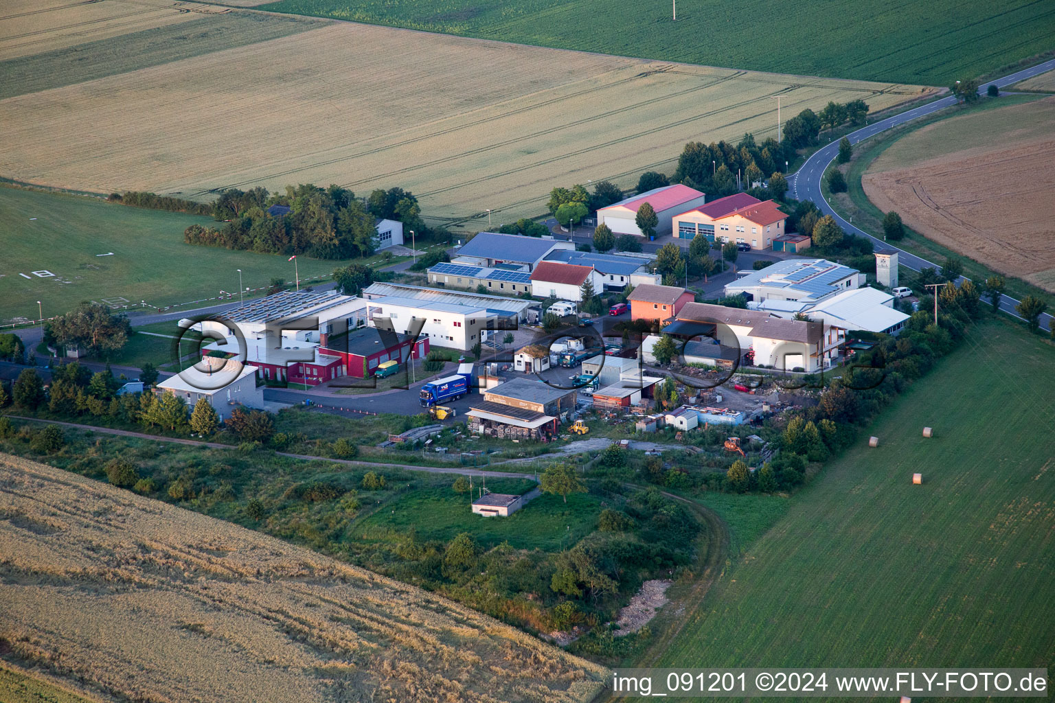 Photographie aérienne de Quirnheim dans le département Rhénanie-Palatinat, Allemagne