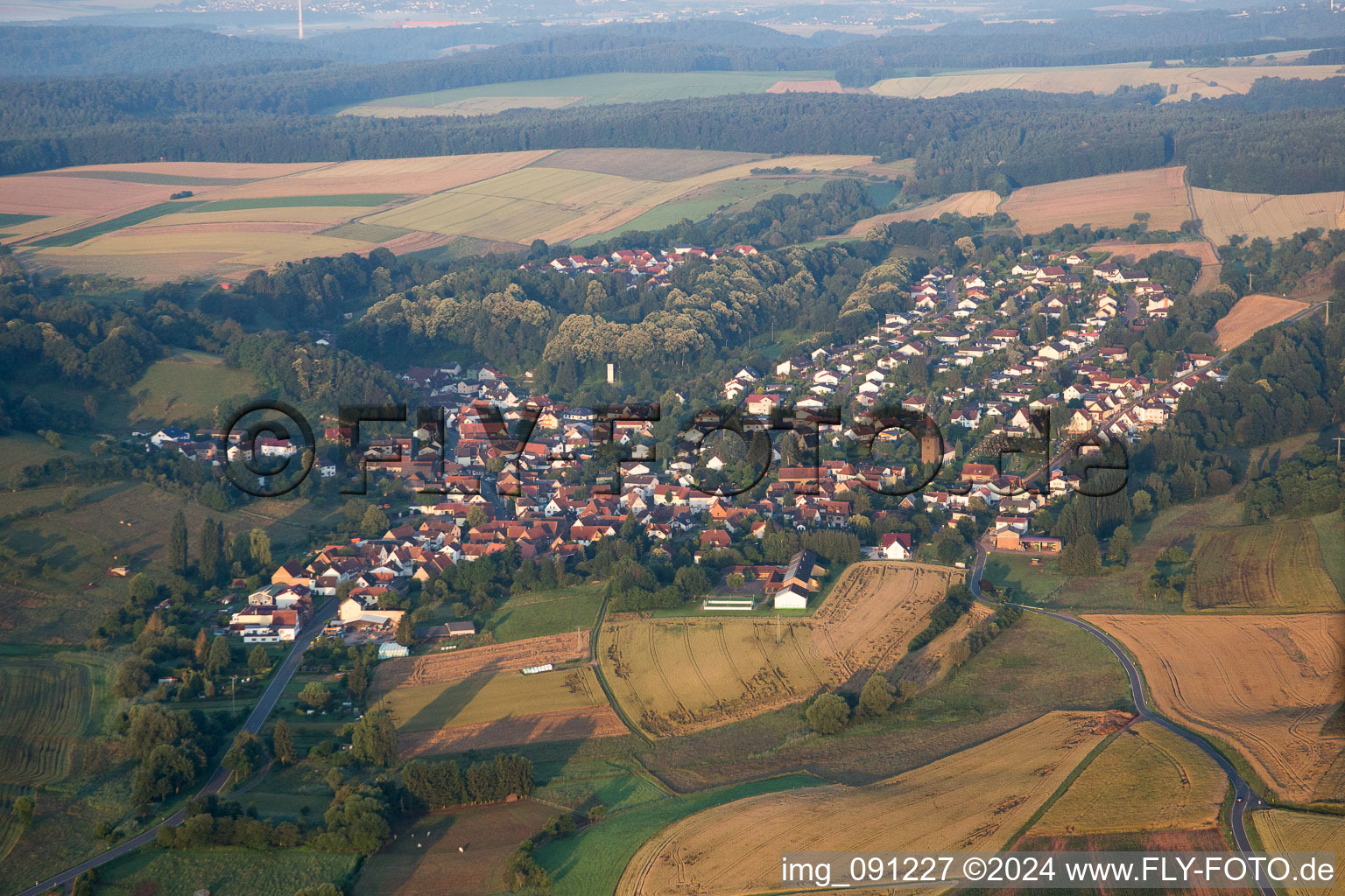 Photographie aérienne de Sippersfeld dans le département Rhénanie-Palatinat, Allemagne